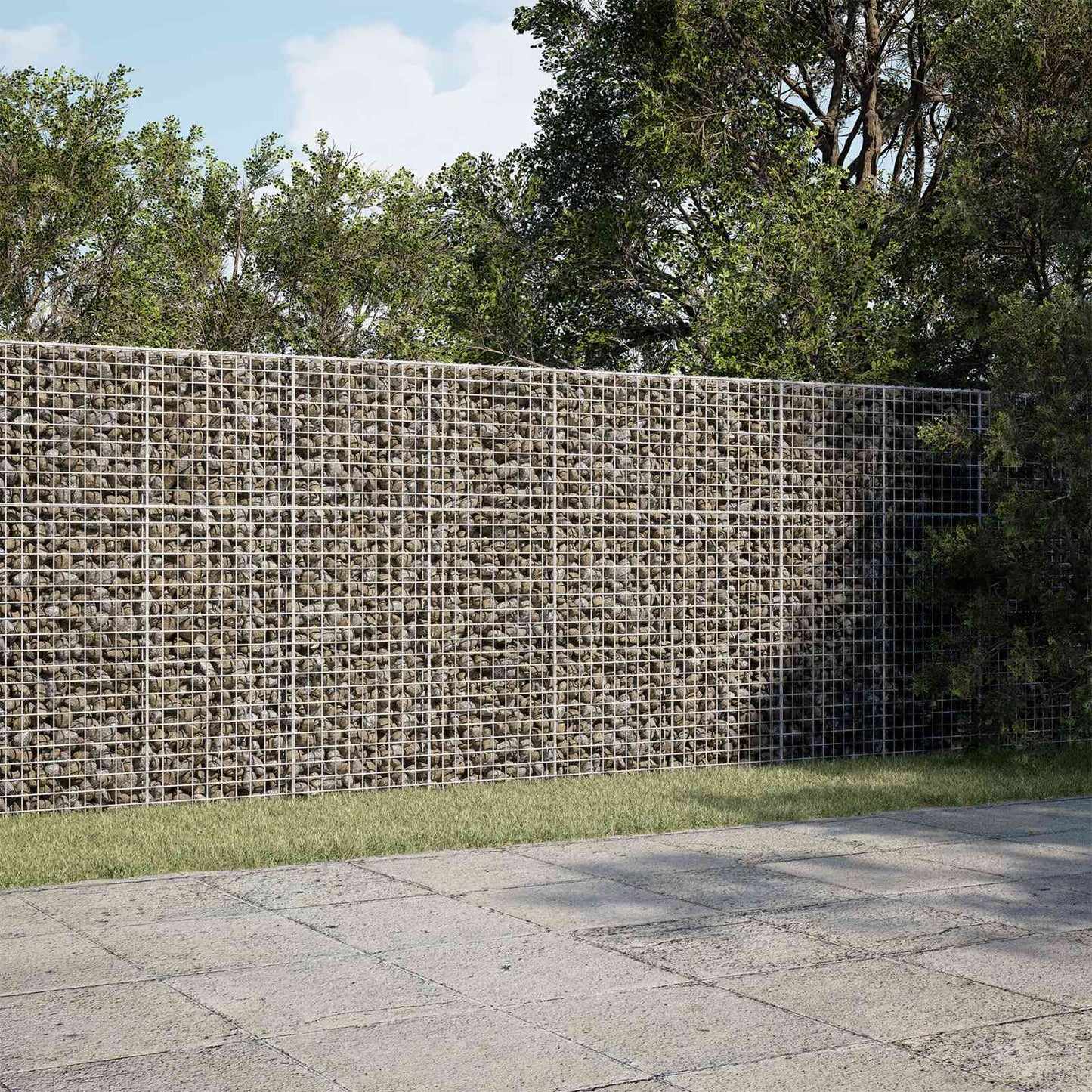 vidaXL Γκαμπιόν με Σύρμα 3,5 mm και Πλέγμα 5x5 cm 250x100x150 εκ.