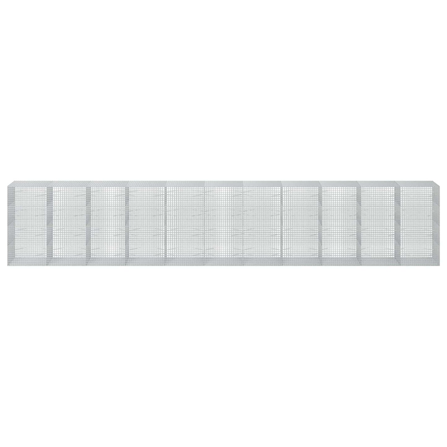 vidaXL Γκαμπιόν με Σύρμα 3,5 mm και Πλέγμα 5x5 cm 1100x100x200 εκ