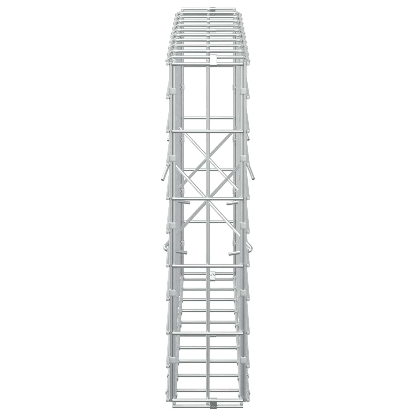 vidaXL Γκαμπιόν με σύρμα 3,5 mm και πλέγμα 5x10 cm 100x10x50 εκ