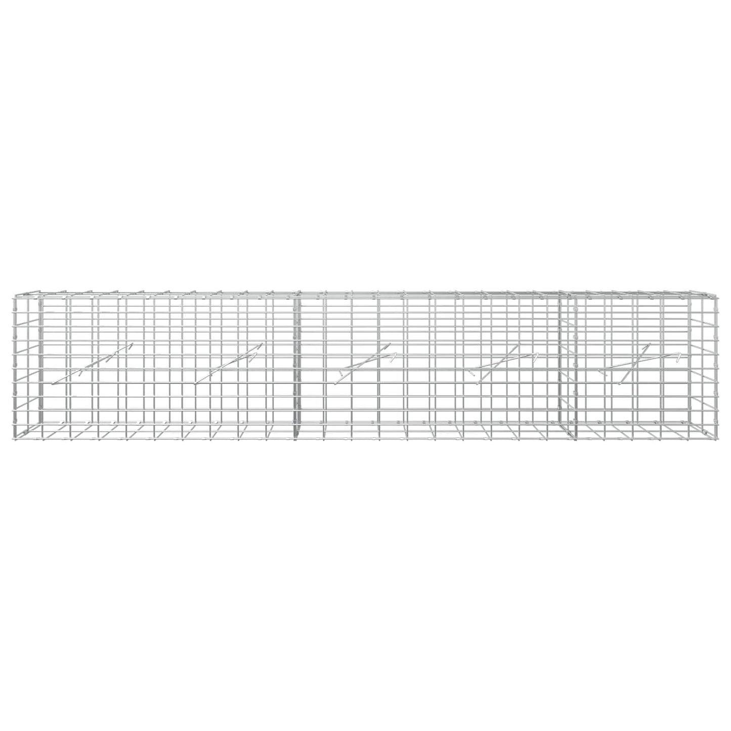 vidaXL Γκαμπιόν με σύρμα 3,5 mm και πλέγμα 5x10 cm 250x10x50 εκ