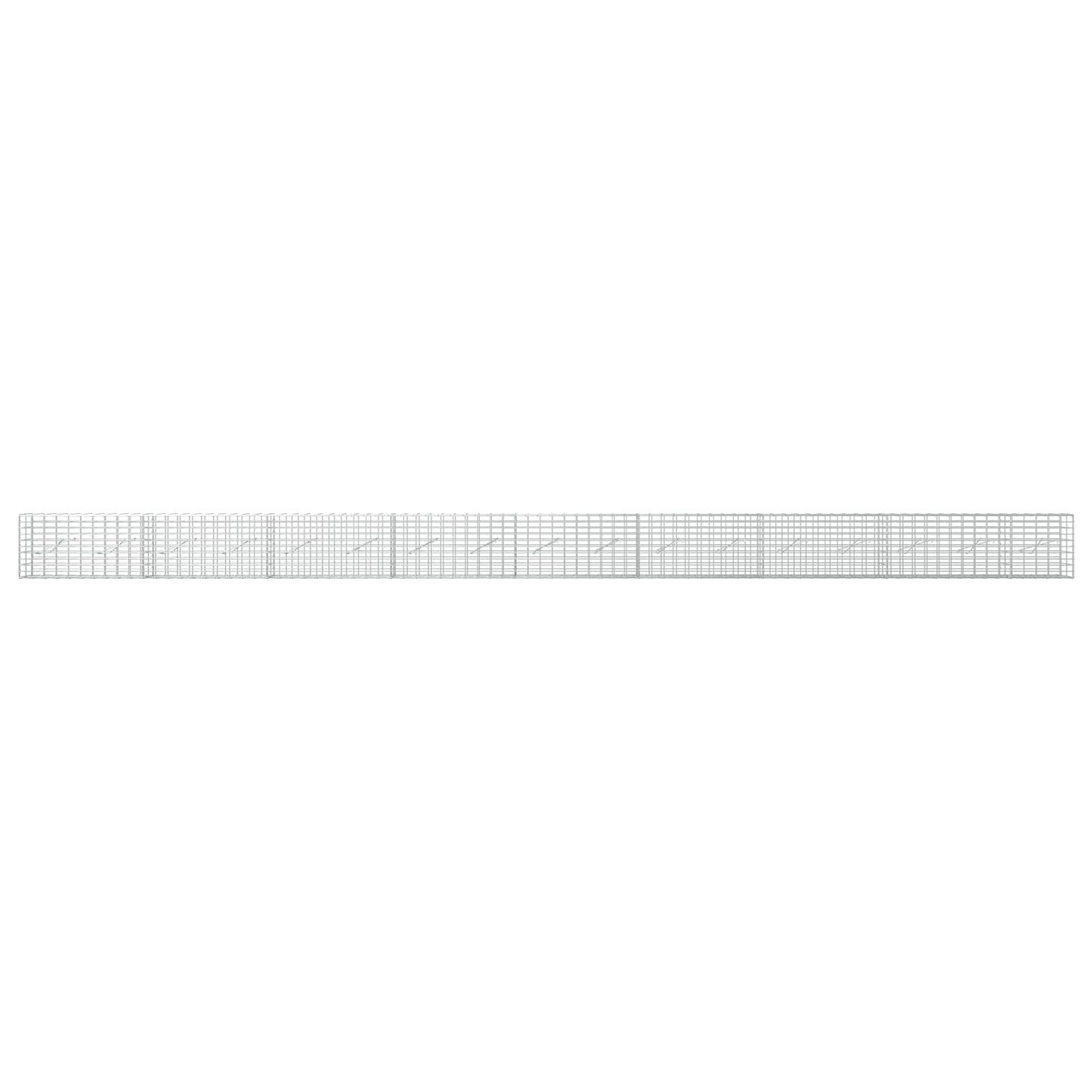 vidaXL Γκαμπιόν με σύρμα 3,5 mm και πλέγμα 5x10 cm 850x10x50 εκ