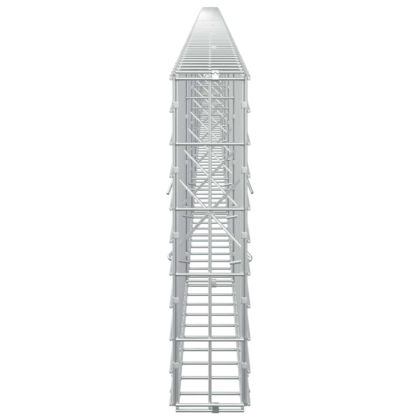 vidaXL Γκαμπιόν με σύρμα 3,5 mm και πλέγμα 5x10 cm 850x10x50 εκ