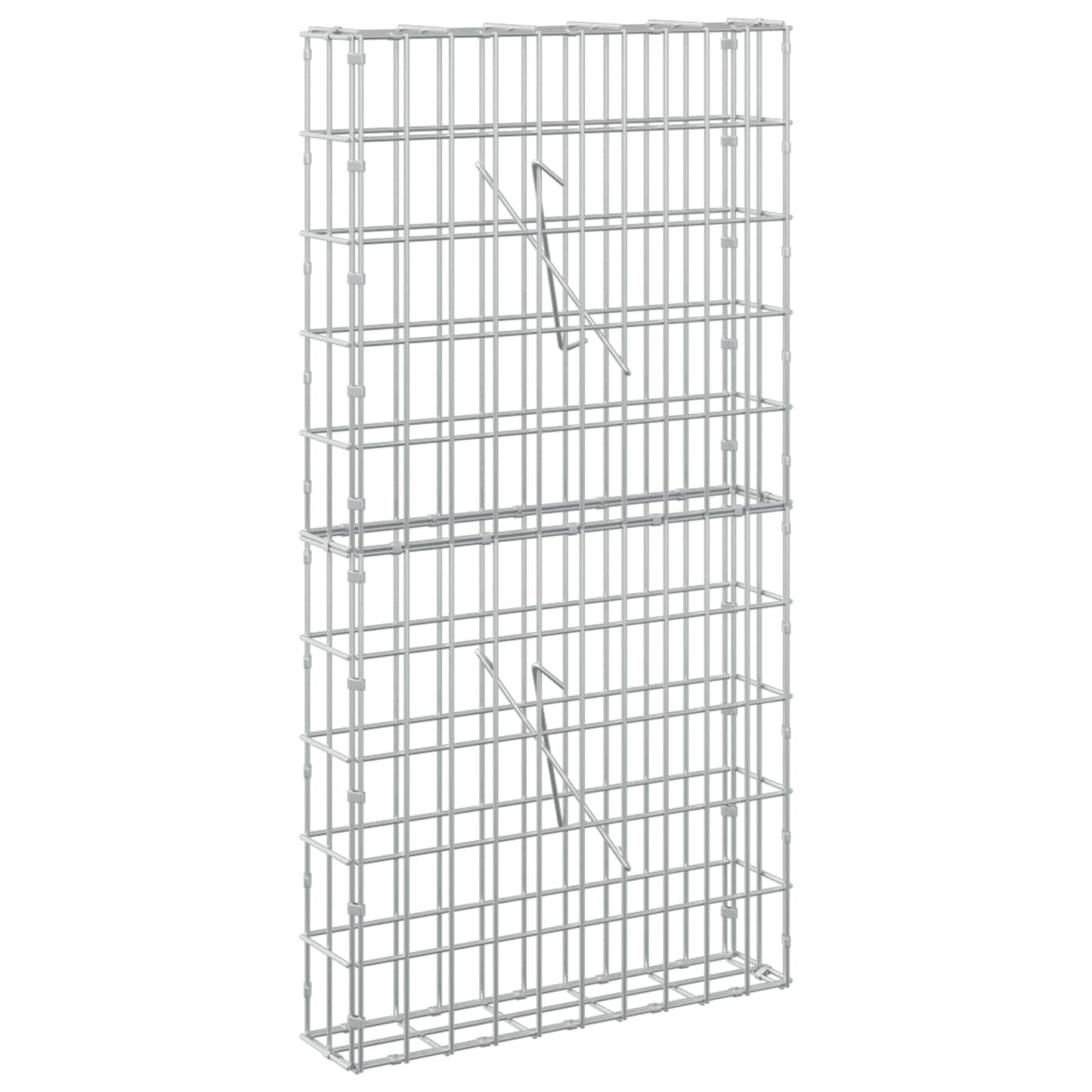 vidaXL Γκαμπιόν με σύρμα 3,5 mm και πλέγμα 5x10 cm 50x10x100 εκ