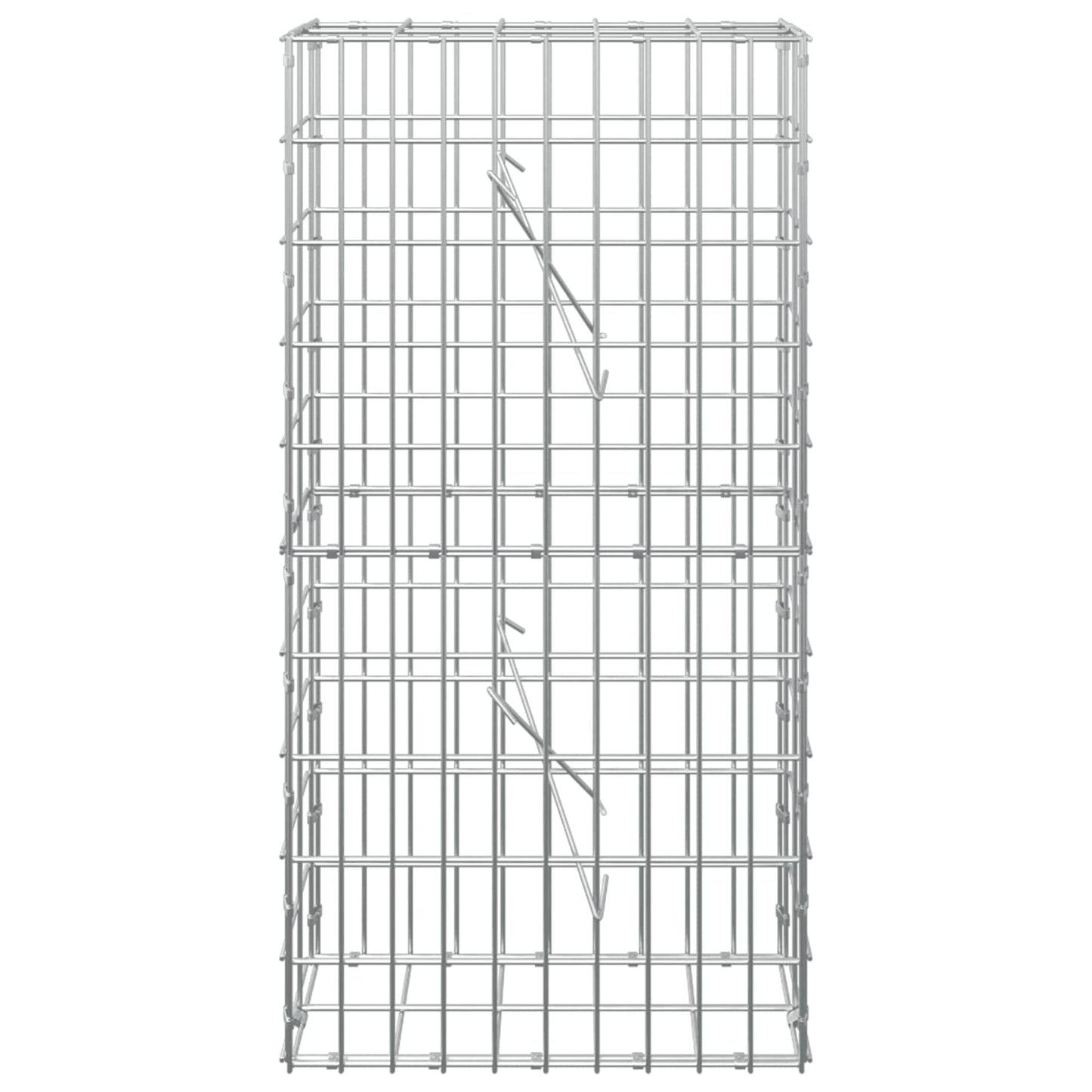 vidaXL Γκαμπιόν με σύρμα 3,5 mm και πλέγμα 5x10 cm 50x10x100 εκ