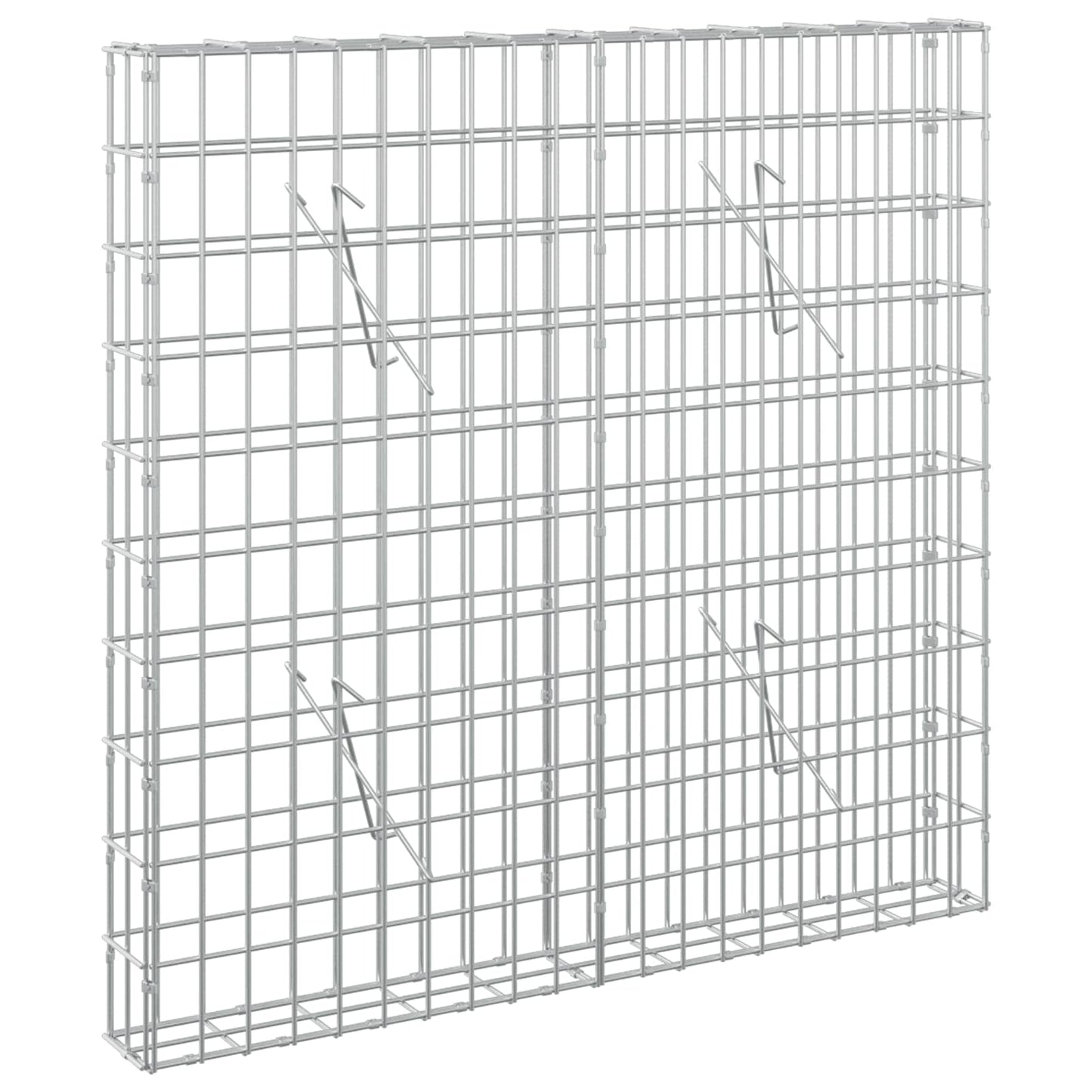 vidaXL Γκαμπιόν με σύρμα 3,5 mm και πλέγμα 5x10 cm 100x10x100 εκ.