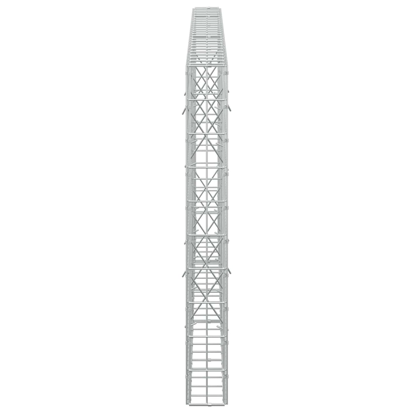 vidaXL Γκαμπιόν με σύρμα 3,5 mm και πλέγμα 5x10 cm 250x10x100 εκ