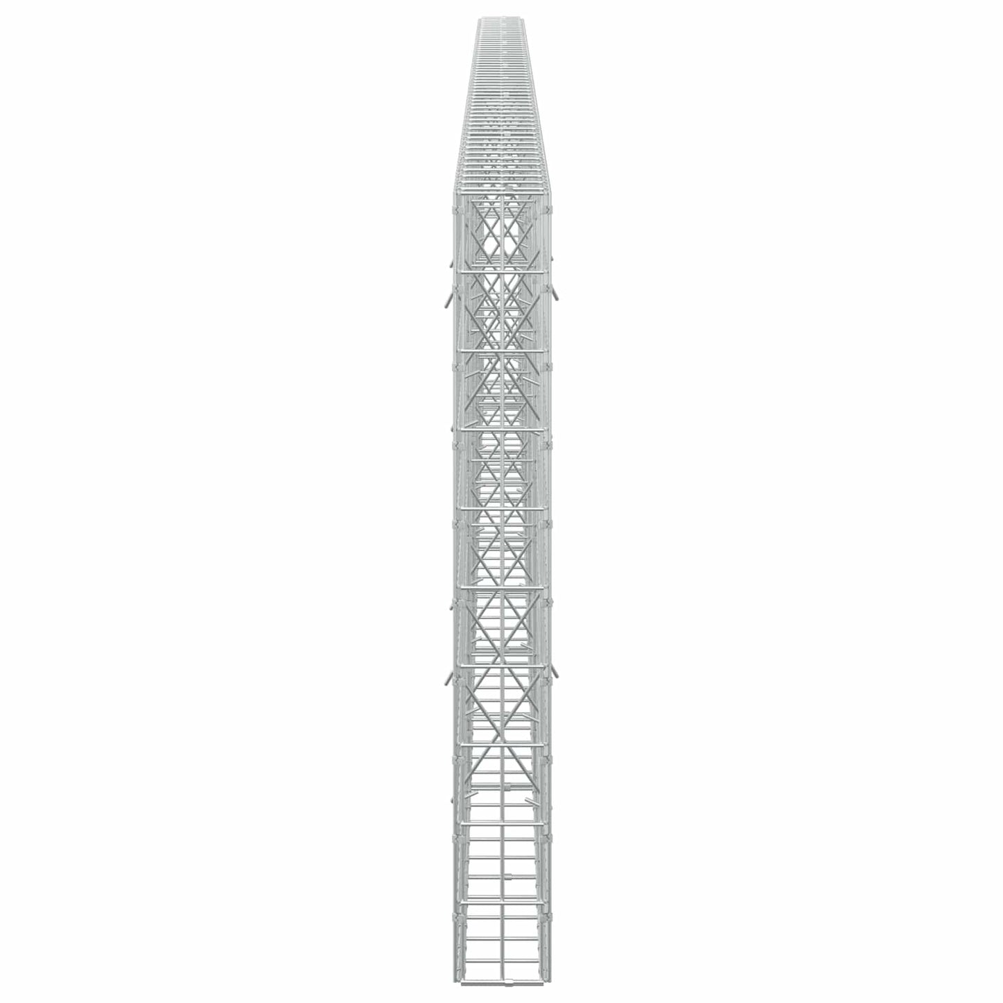 vidaXL Γκαμπιόν με σύρμα 3,5 mm και πλέγμα 5x10 cm 550x10x100 εκ