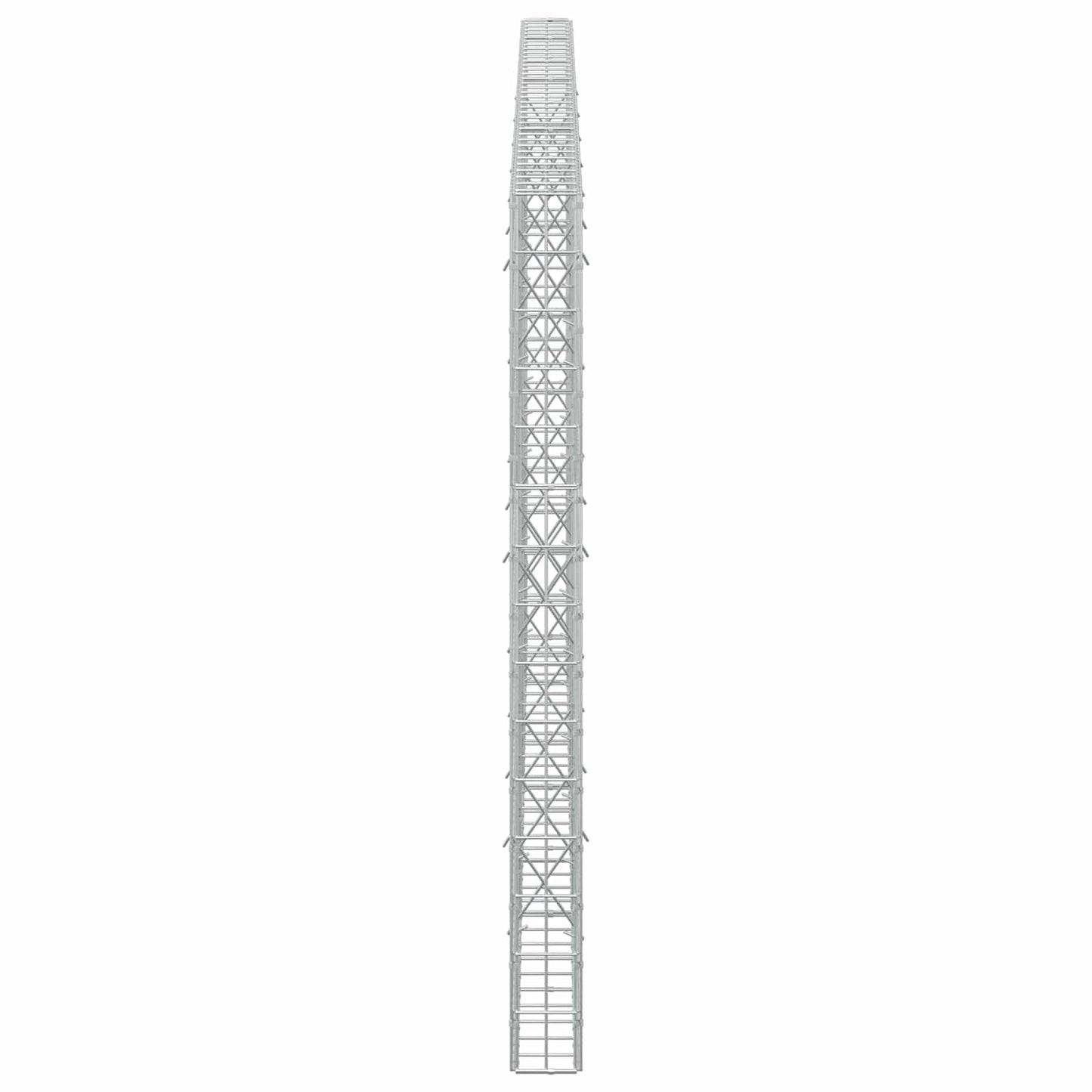 vidaXL Γκαμπιόν με σύρμα 3,5 mm και πλέγμα 5x10 cm 350x10x150 εκ
