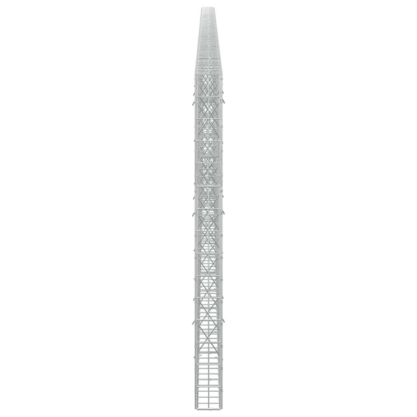 vidaXL Γκαμπιόν με σύρμα 3,5 mm και πλέγμα 5x10 cm 800x10x150 εκ