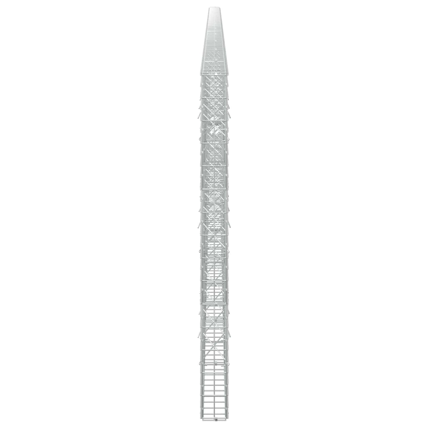 vidaXL Γκαμπιόν με σύρμα 3,5 mm και πλέγμα 5x10 cm 1100x10x150 εκ