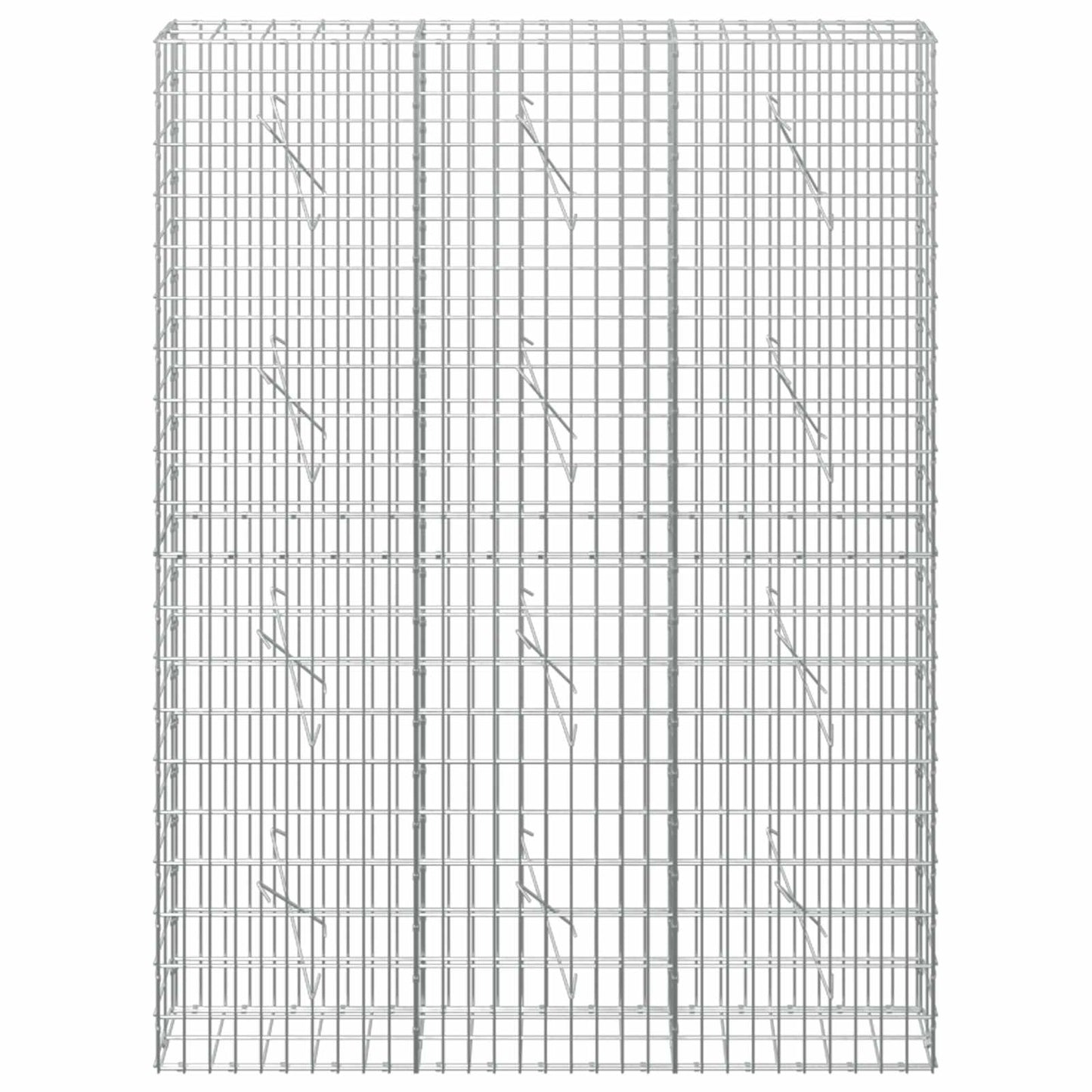 vidaXL Γκαμπιόν με σύρμα 3,5 mm και πλέγμα 5x10 cm 150x10x200 εκ