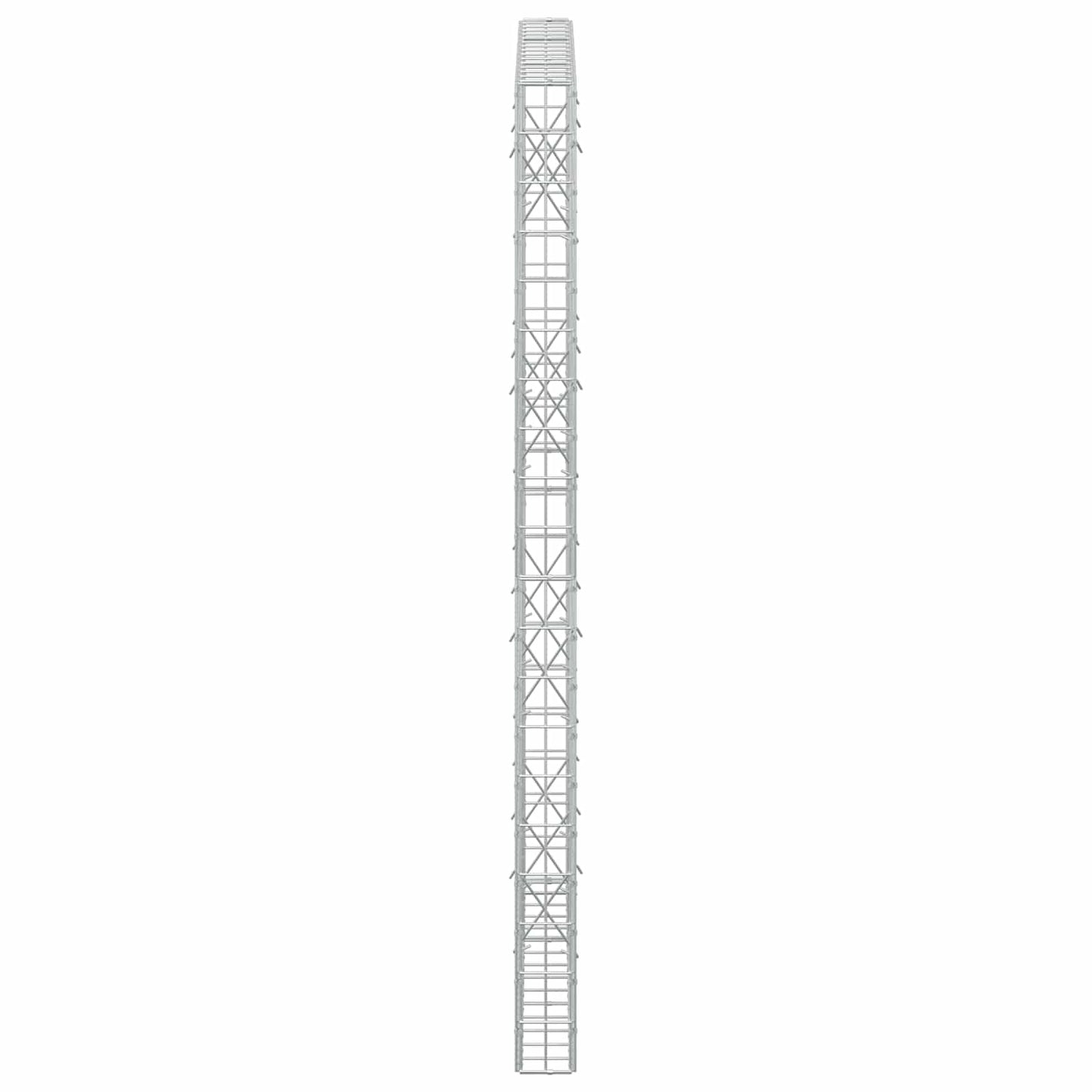 vidaXL Γκαμπιόν με σύρμα 3,5 mm και πλέγμα 5x10 cm 150x10x200 εκ