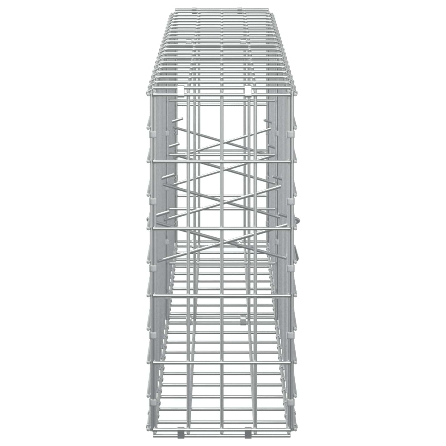 vidaXL Γκαμπιόν με σύρμα 3,5 mm και πλέγμα 5x10 cm 200x20x50 εκ