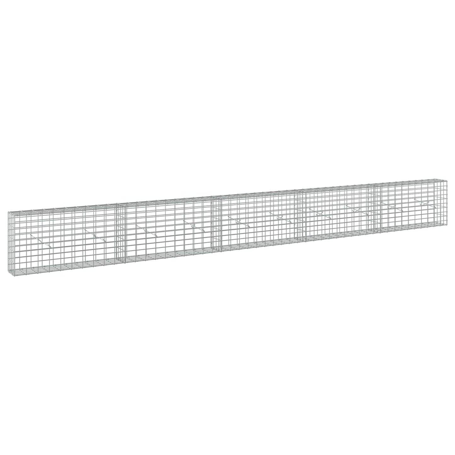 vidaXL Γκαμπιόν με σύρμα 3,5 mm και πλέγμα 5x10 cm 500x20x50 εκ