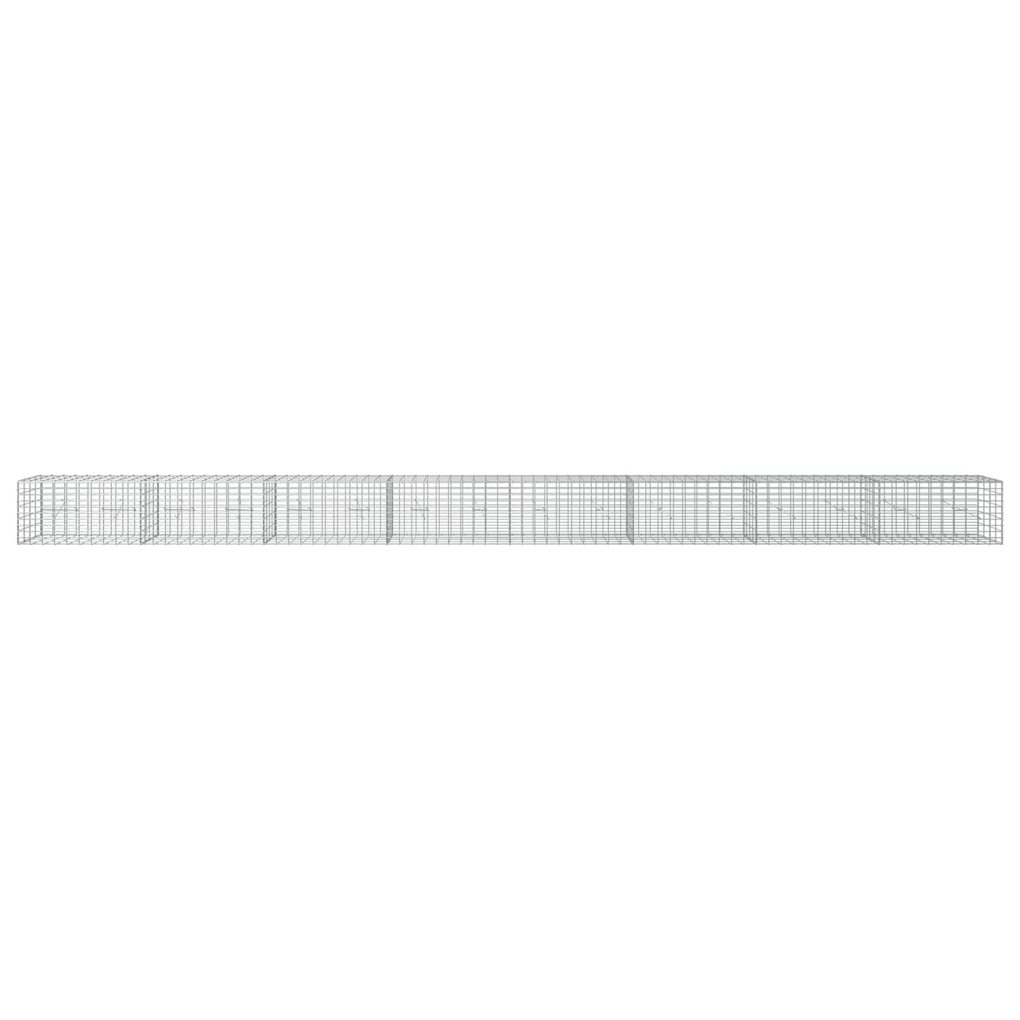vidaXL Γκαμπιόν με σύρμα 3,5 mm και πλέγμα 5x10 cm 800x20x50 εκ
