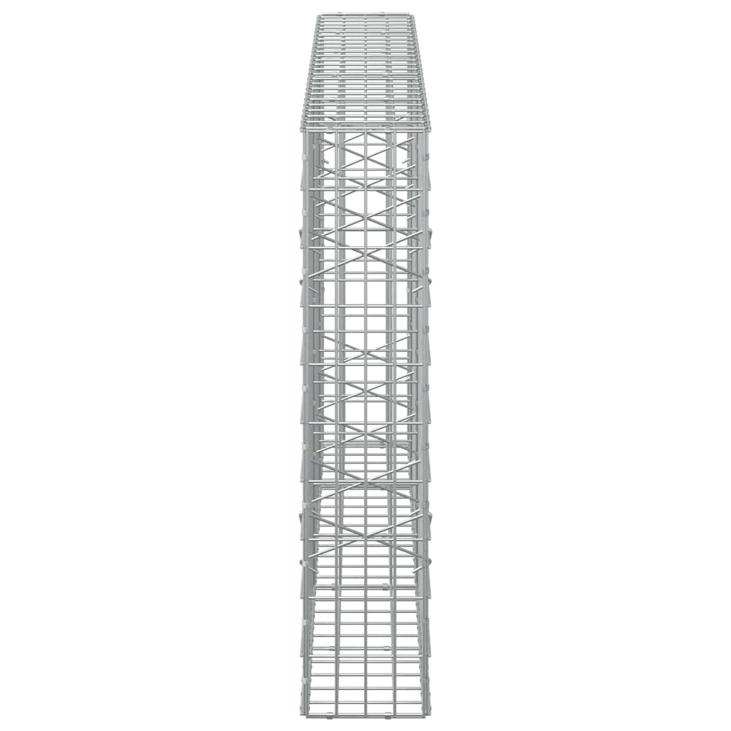 vidaXL Γκαμπιόν με σύρμα 3,5 mm και πλέγμα 5x10 cm 250x20x100 εκ