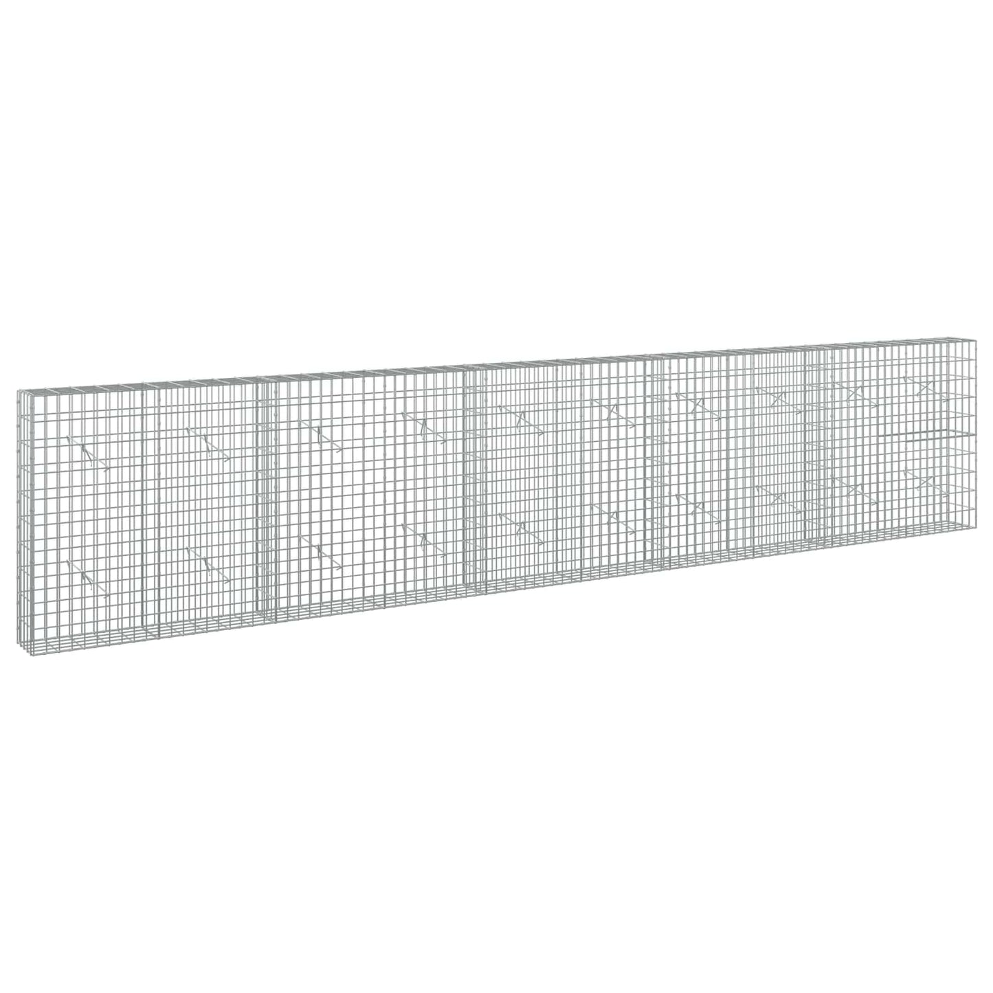 vidaXL Γκαμπιόν με σύρμα 3,5 mm και πλέγμα 5x10 cm 500x20x100 εκ