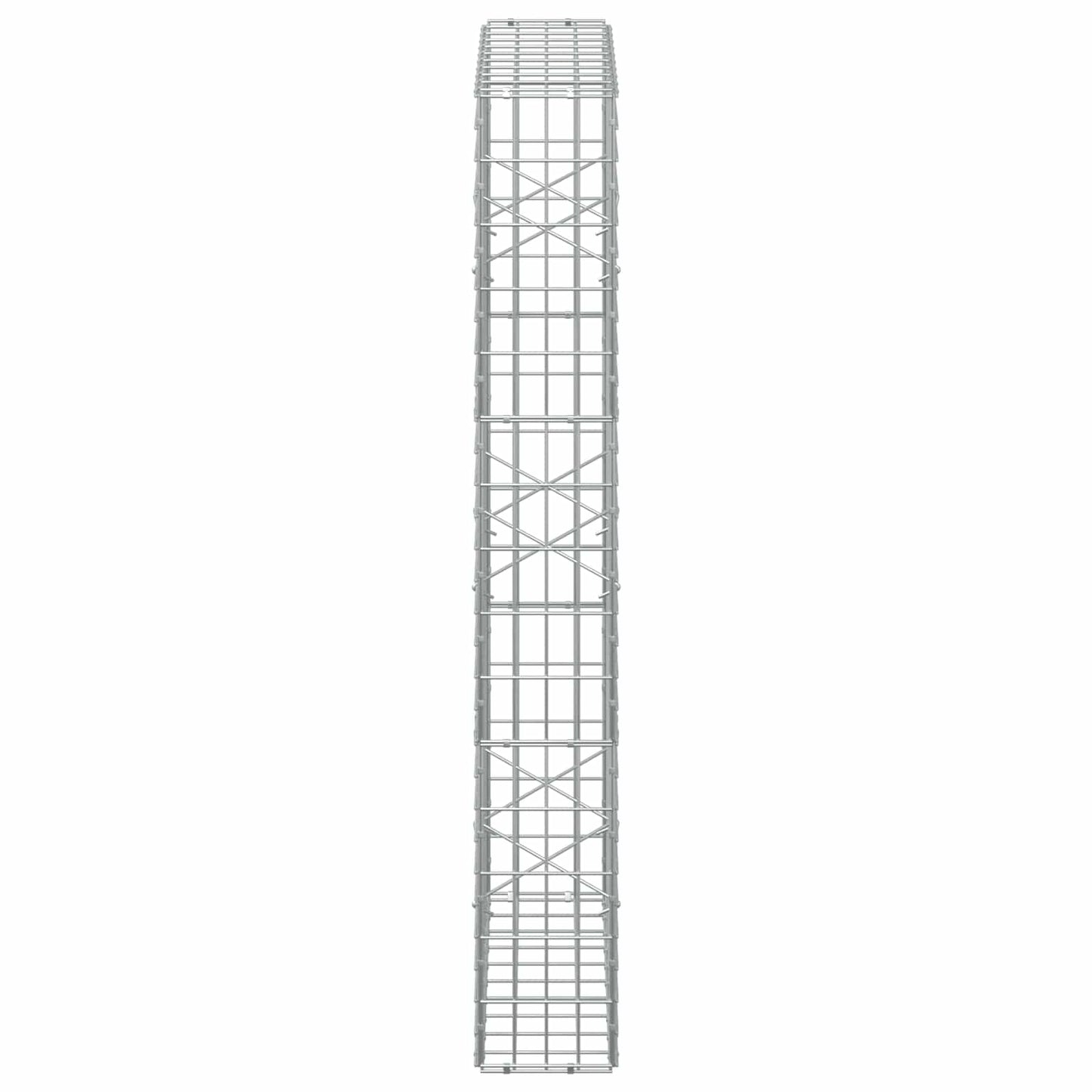 vidaXL Γκαμπιόν με σύρμα 3,5 mm και πλέγμα 5x10 cm 100x20x150 εκ