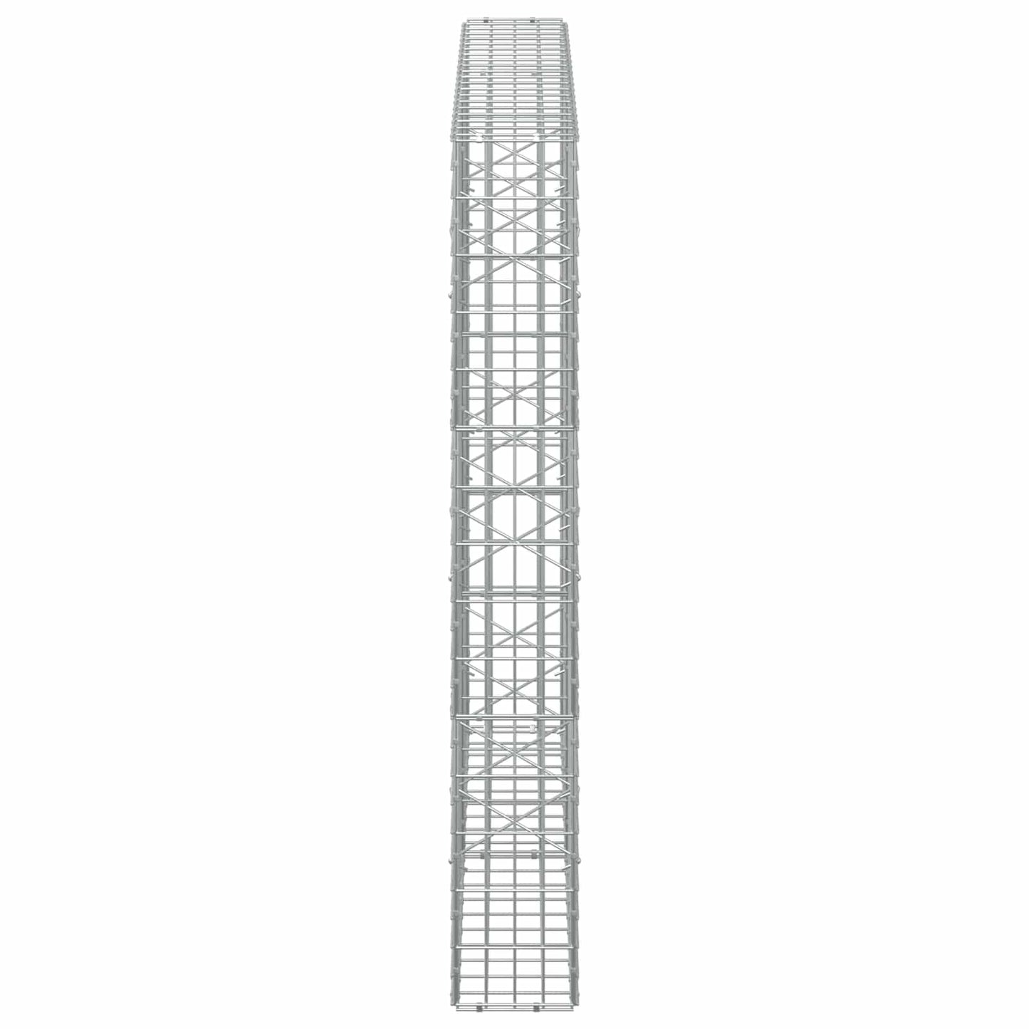 vidaXL Γκαμπιόν με σύρμα 3,5 mm και πλέγμα 5x10 cm 200x20x150 εκ