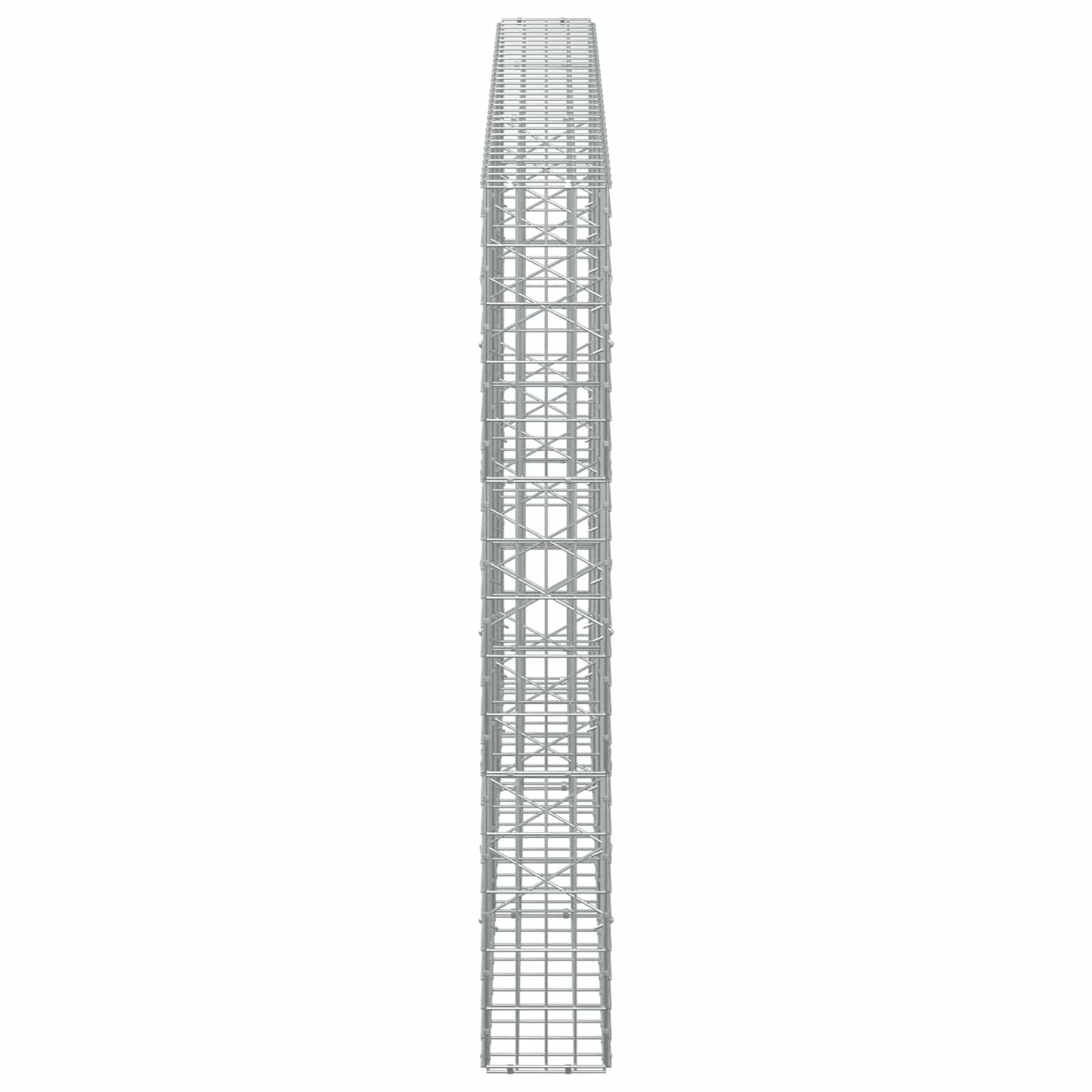 vidaXL Γκαμπιόν με σύρμα 3,5 mm και πλέγμα 5x10 cm 300x20x150 εκ