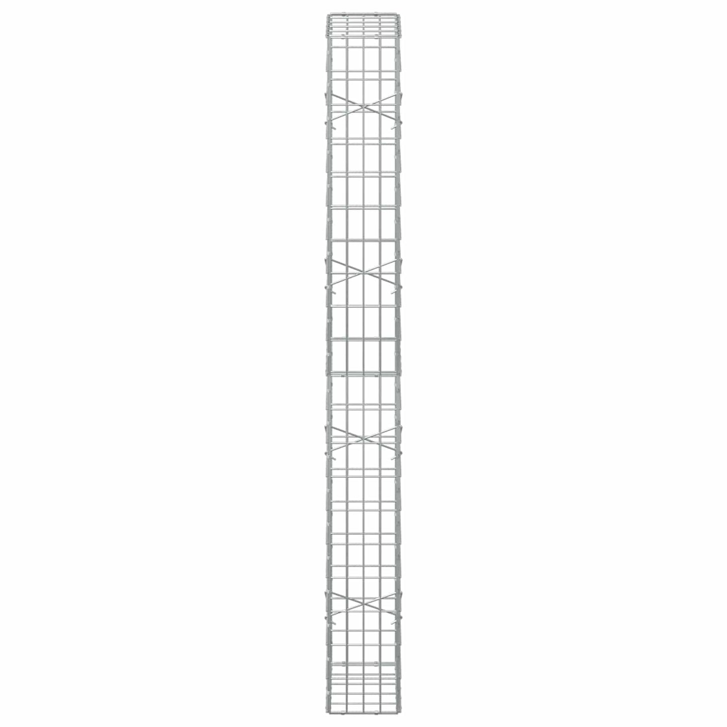 vidaXL Γκαμπιόν με σύρμα 3,5 mm και πλέγμα 5x10 cm 50x20x200 εκ