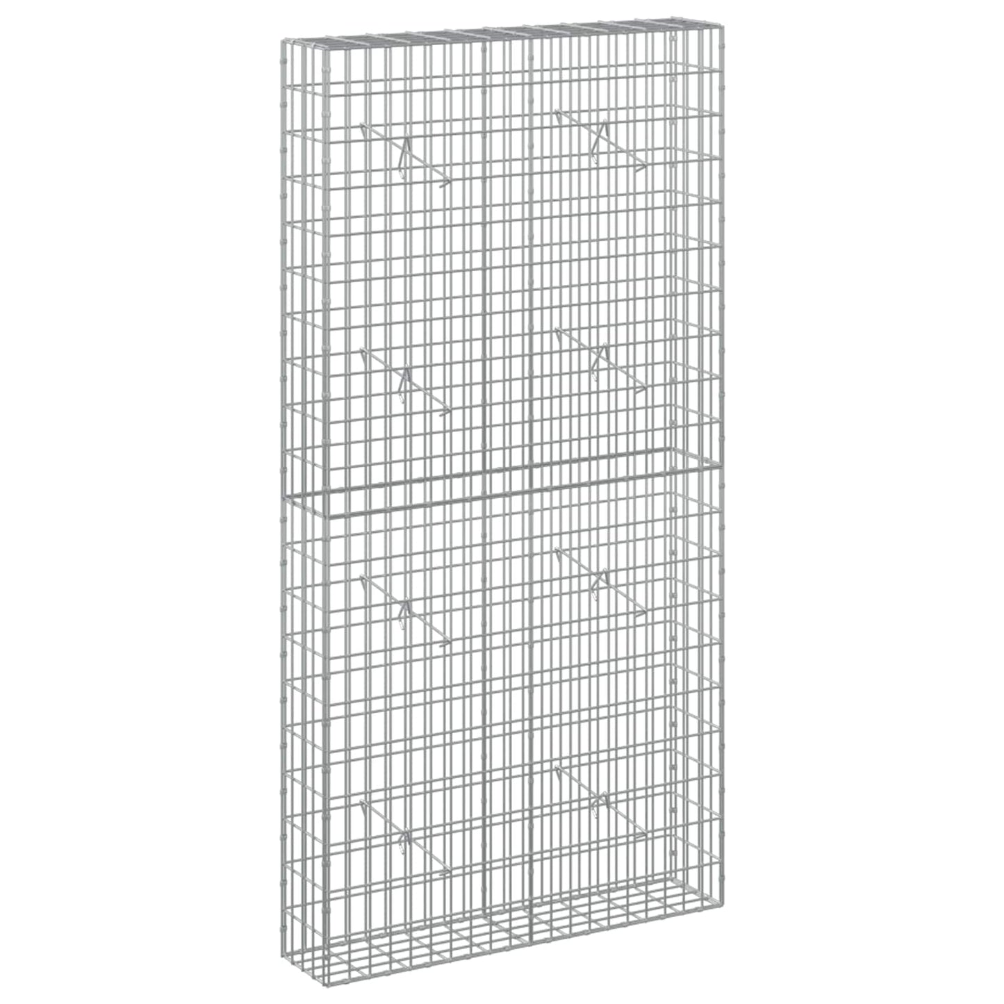 vidaXL Γκαμπιόν με σύρμα 3,5 mm και πλέγμα 5x10 cm 100x20x200 εκ
