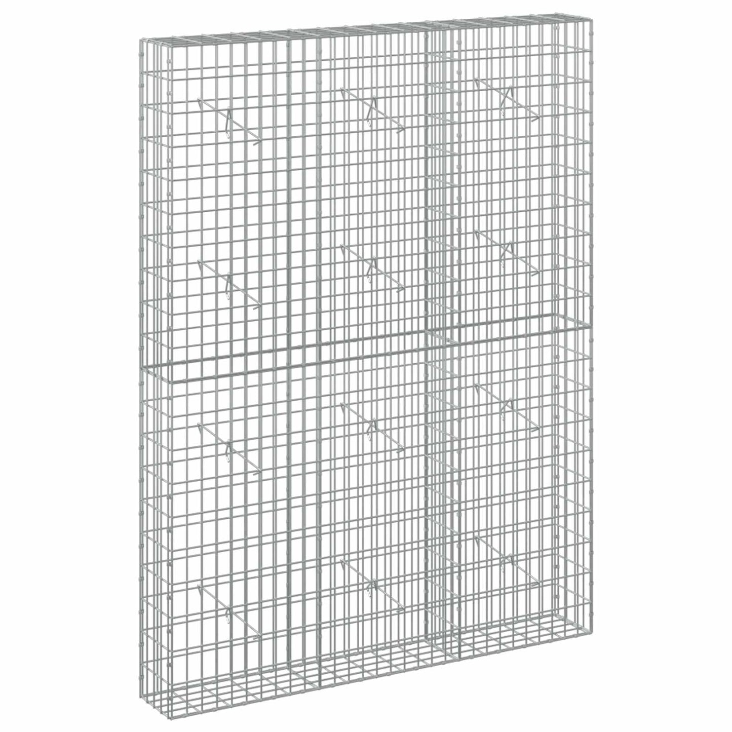 vidaXL Γκαμπιόν με σύρμα 3,5 mm και πλέγμα 5x10 cm 150x20x200 εκ