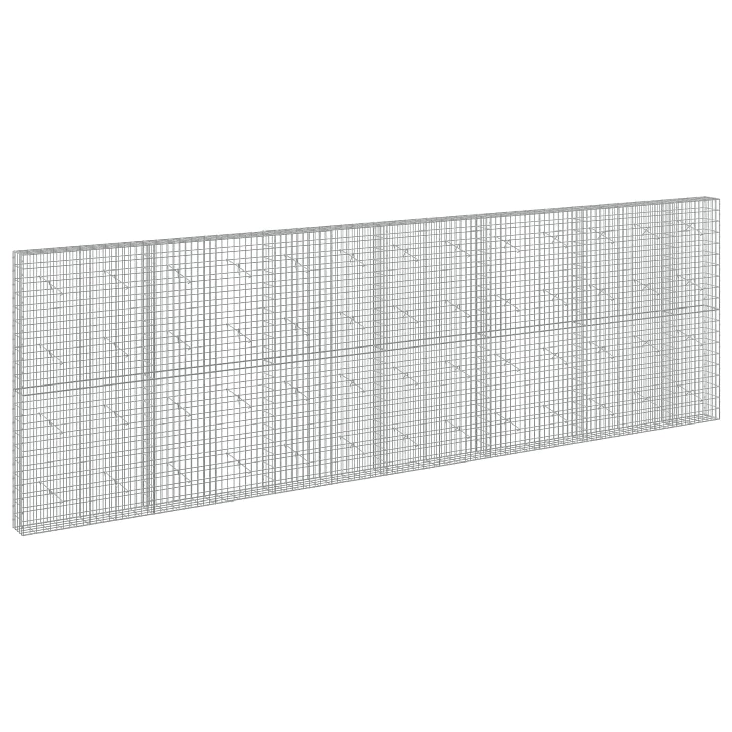 vidaXL Γκαμπιόν με σύρμα 3,5 mm και πλέγμα 5x10 cm 650x20x200 εκ