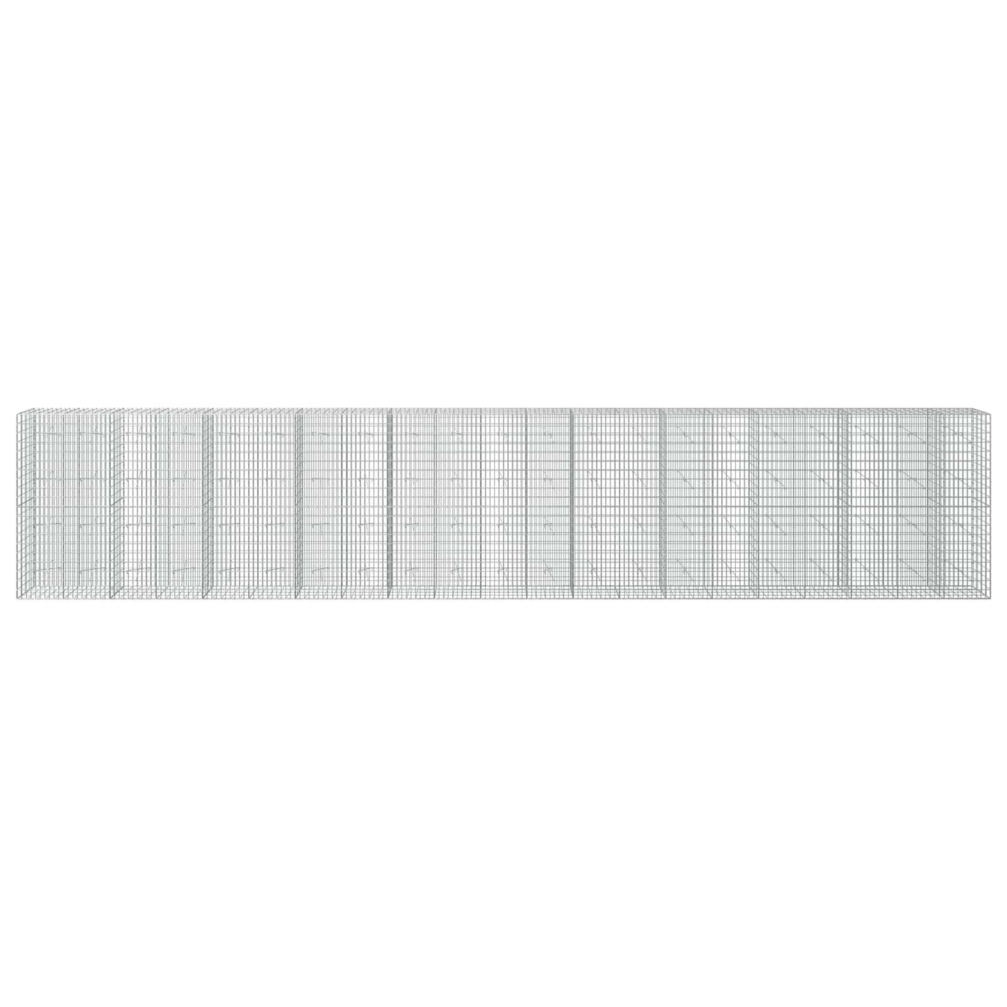 vidaXL Γκαμπιόν με σύρμα 3,5 mm και πλέγμα 5x10 cm 1050x20x200 εκ