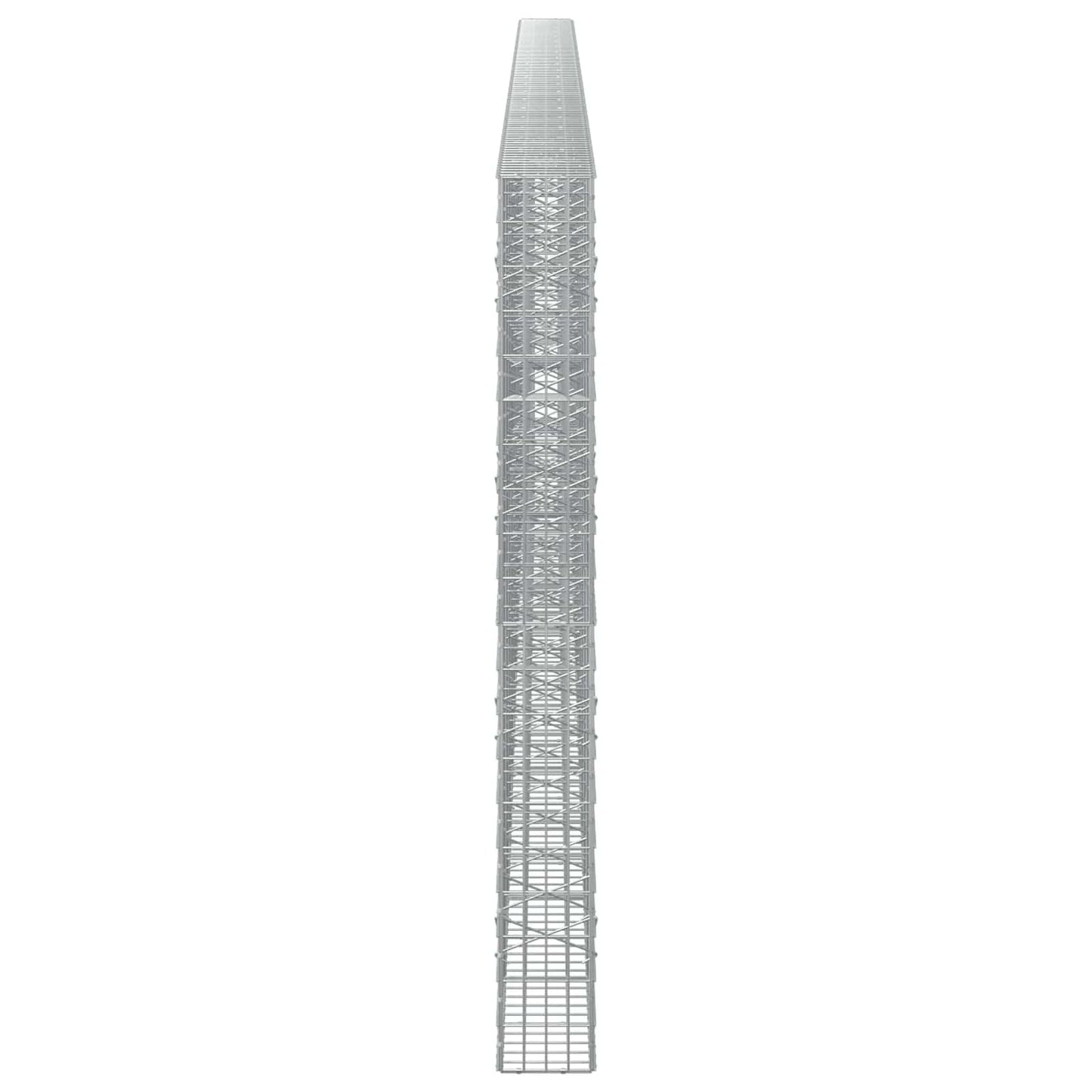 vidaXL Γκαμπιόν με σύρμα 3,5 mm και πλέγμα 5x10 cm 1050x20x200 εκ