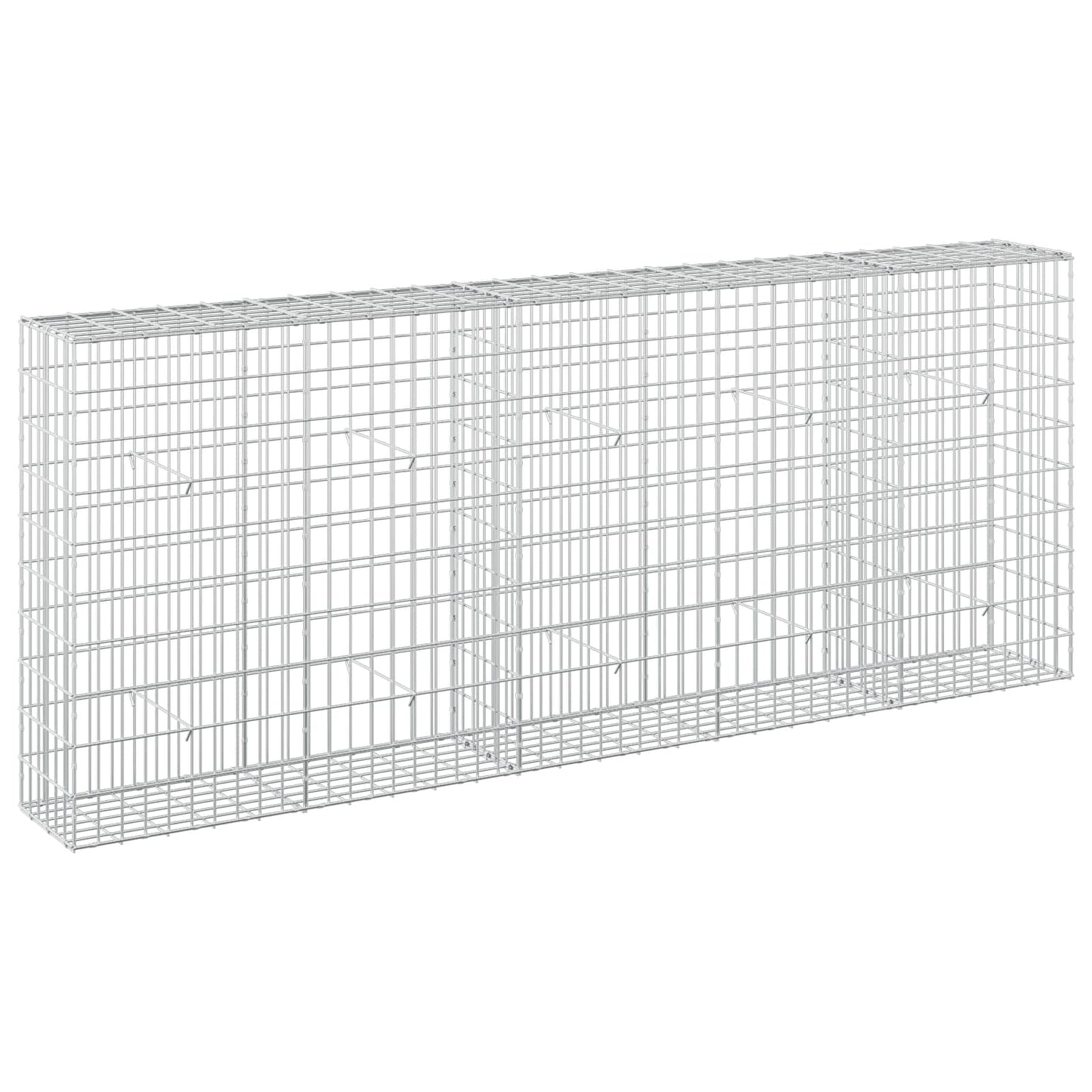 vidaXL Γκαμπιόν με σύρμα 3,5 mm και πλέγμα 5x10 cm 250x30x100 εκ