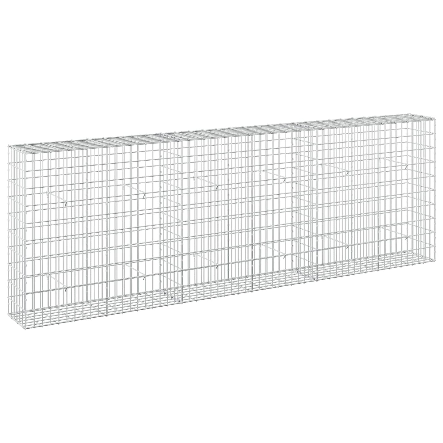 vidaXL Γκαμπιόν με σύρμα 3,5 mm και πλέγμα 5x10 cm 300x30x100 εκ