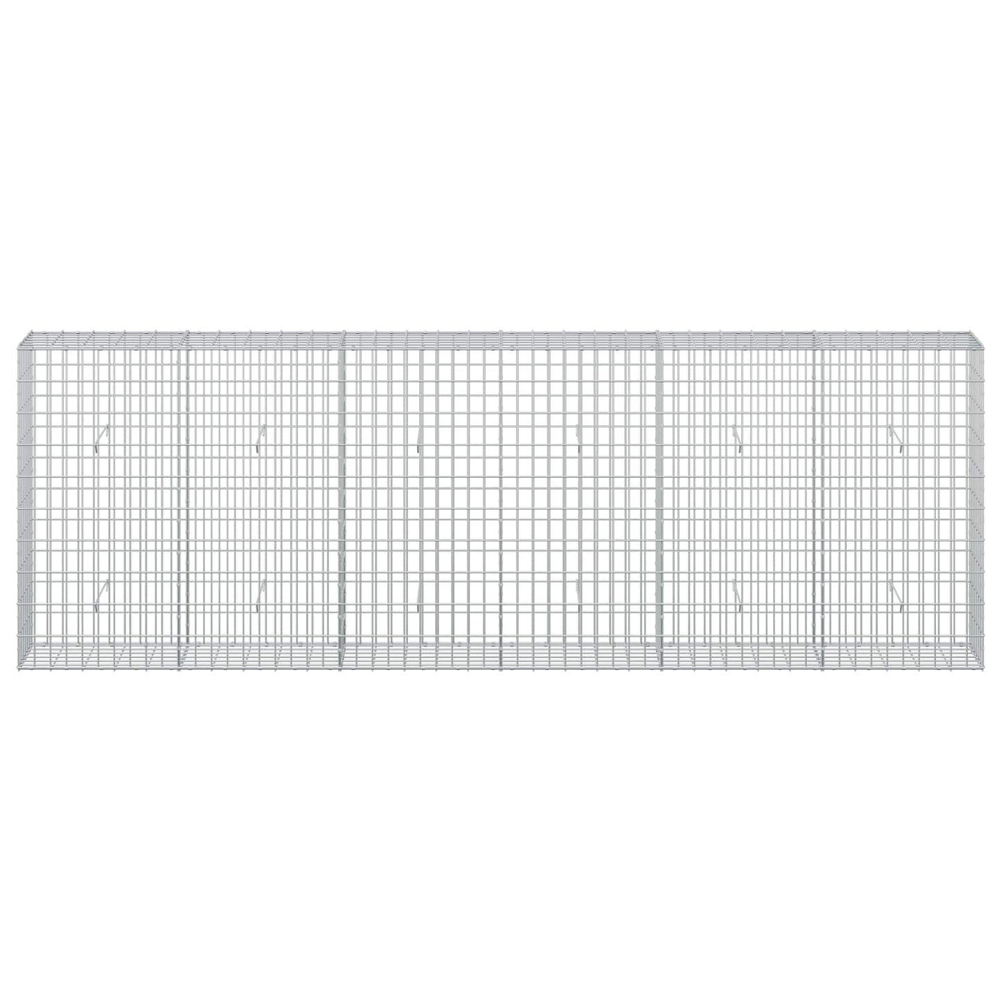 vidaXL Γκαμπιόν με σύρμα 3,5 mm και πλέγμα 5x10 cm 300x30x100 εκ