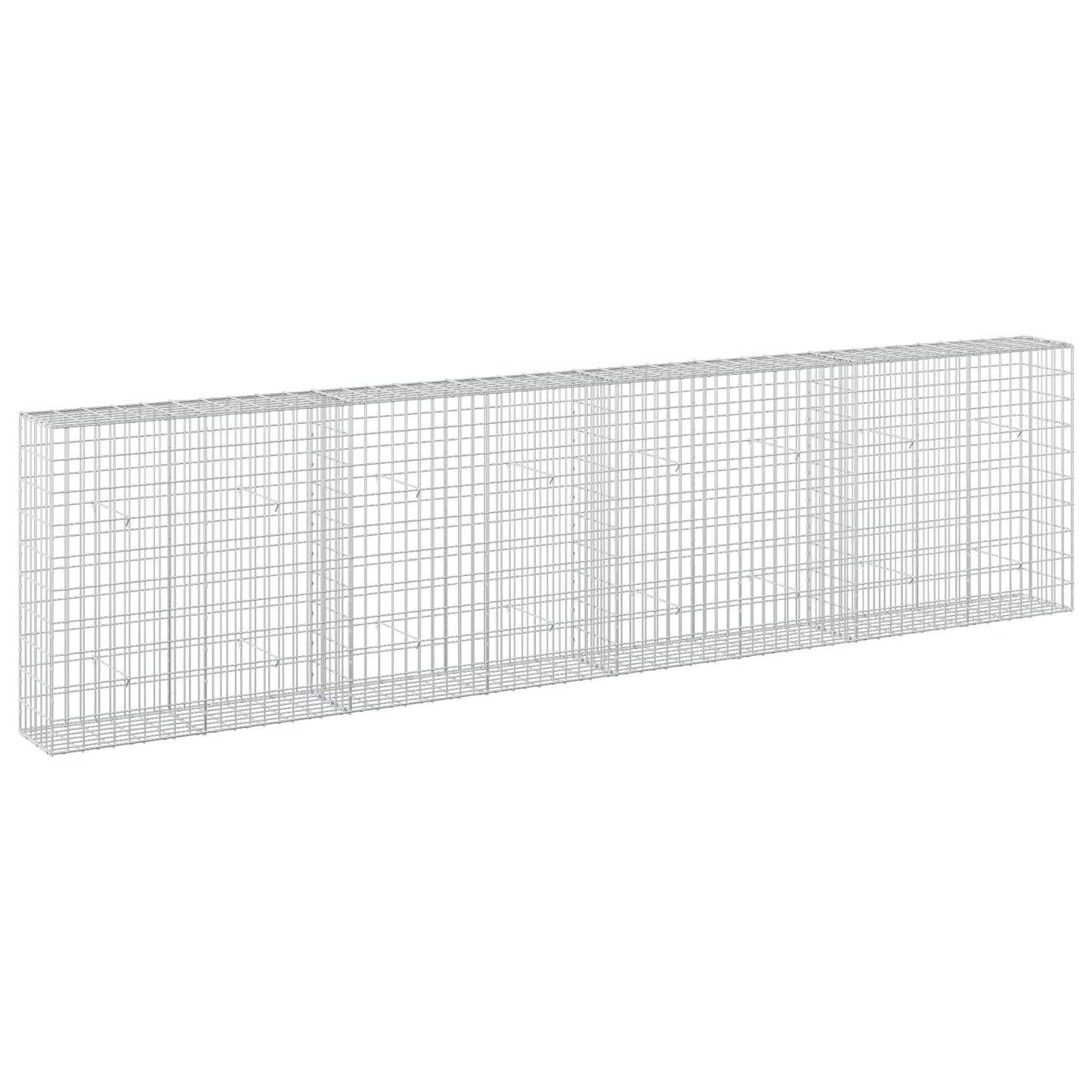 vidaXL Γκαμπιόν με σύρμα 3,5 mm και πλέγμα 5x10 cm 400x30x100 εκ
