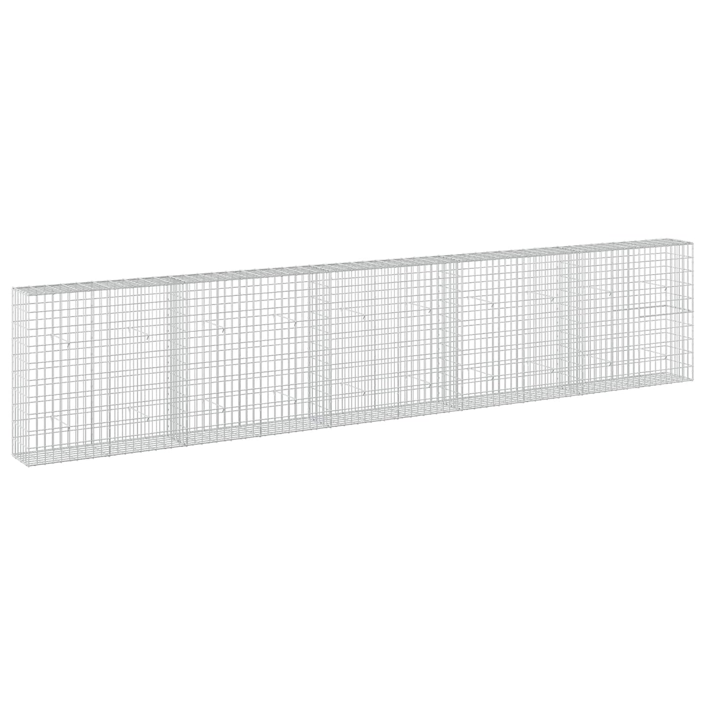 vidaXL Γκαμπιόν με σύρμα 3,5 mm και πλέγμα 5x10 cm 500x30x100 εκ
