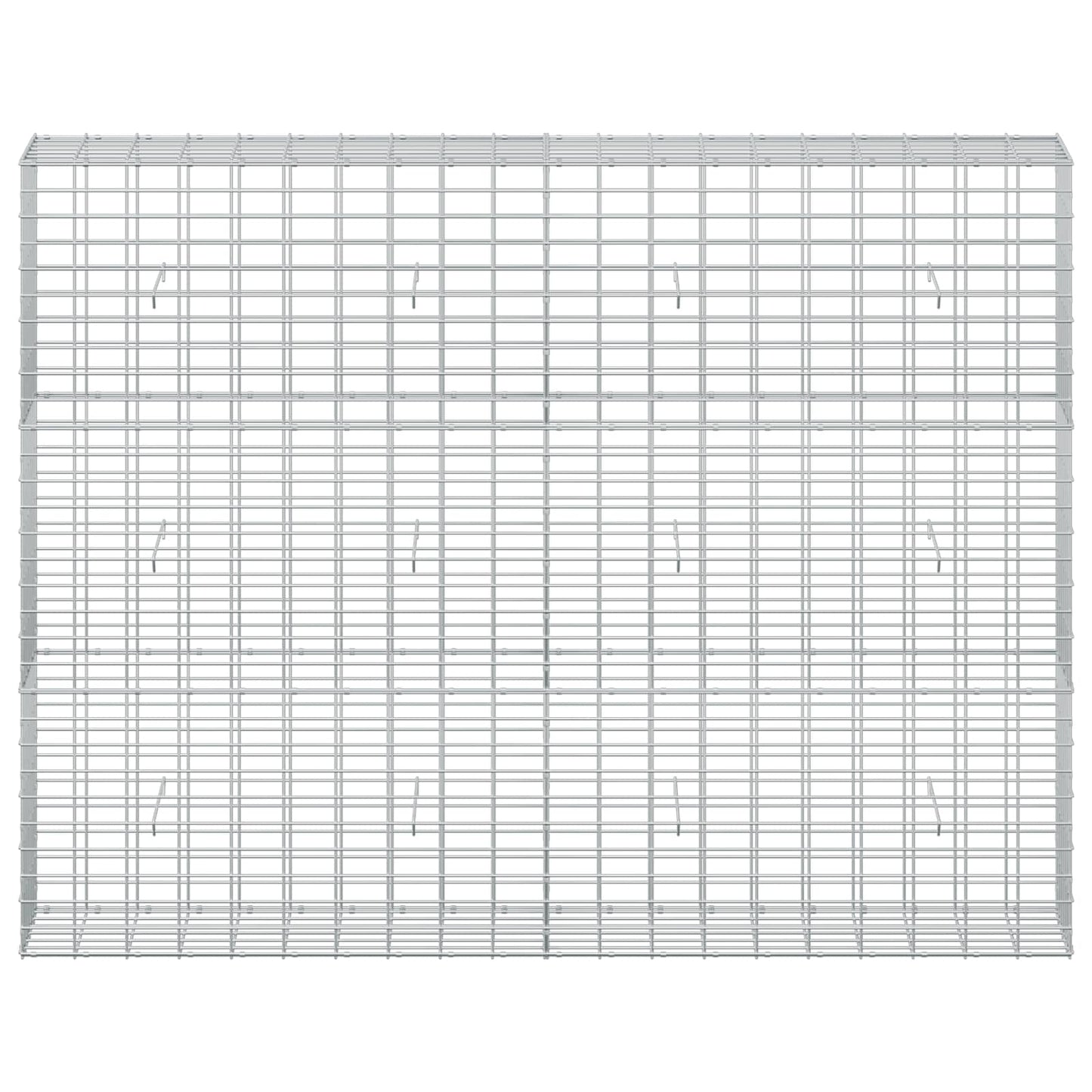 vidaXL Γκαμπιόν με σύρμα 3,5 mm και πλέγμα 5x10 cm 200x30x150 εκ