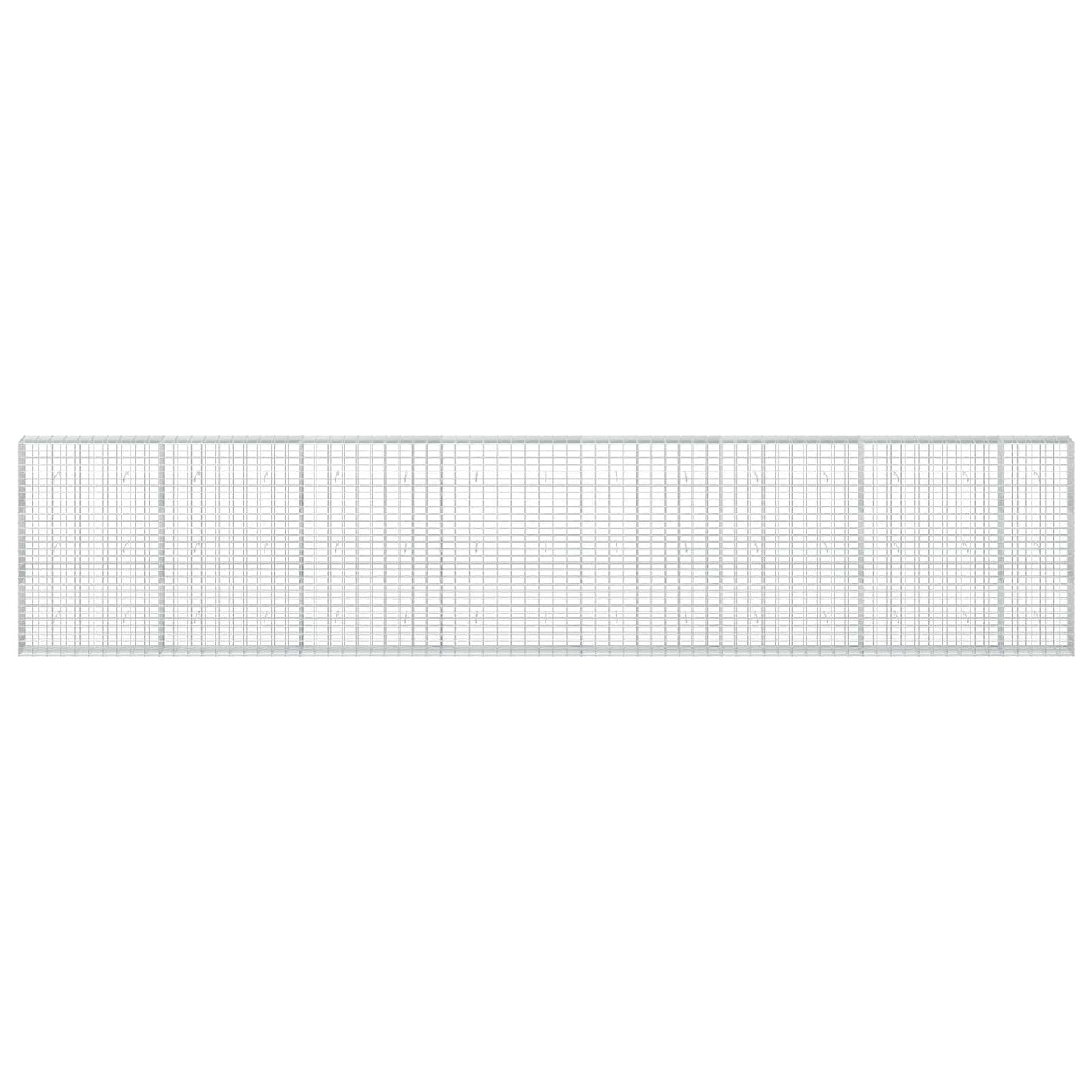 vidaXL Γκαμπιόν με σύρμα 3,5 mm και πλέγμα 5x10 cm 750x30x150 εκ