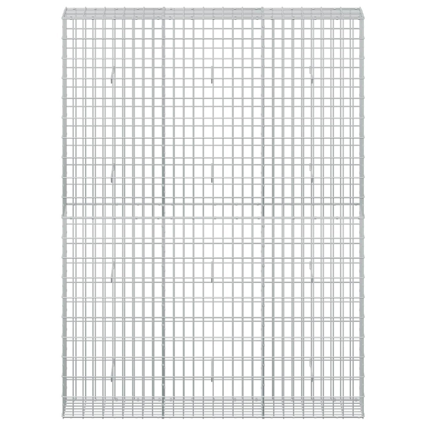 vidaXL Γκαμπιόν με σύρμα 3,5 mm και πλέγμα 5x10 cm 150x30x200 εκ