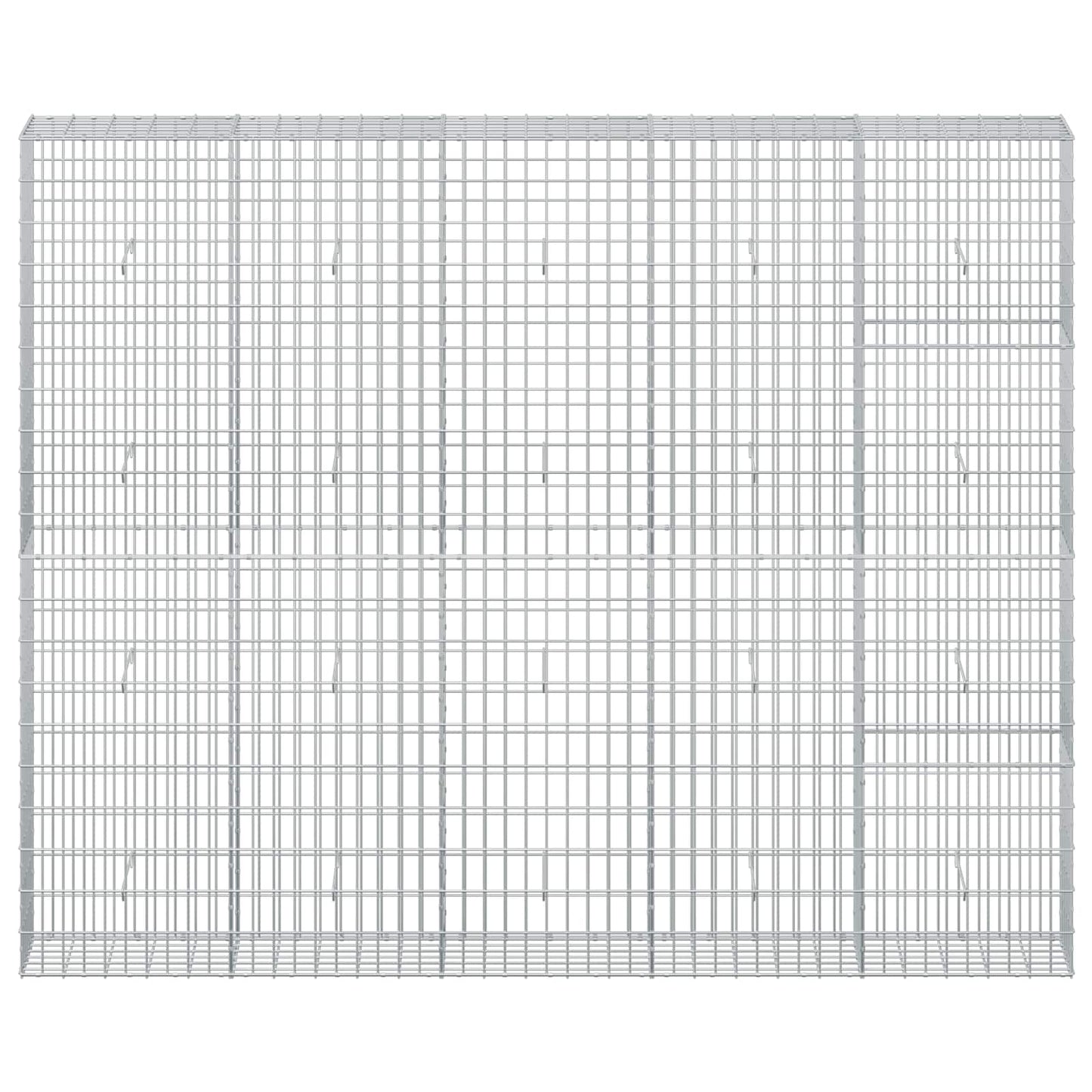 vidaXL Γκαμπιόν με σύρμα 3,5 mm και πλέγμα 5x10 cm 250x30x200 εκ.