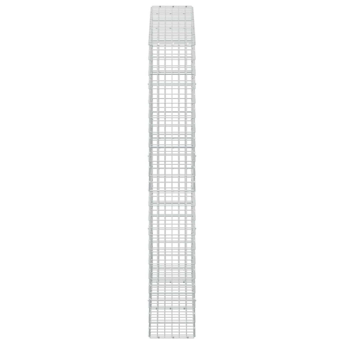 vidaXL Γκαμπιόν με σύρμα 3,5 mm και πλέγμα 5x10 cm 250x30x200 εκ.