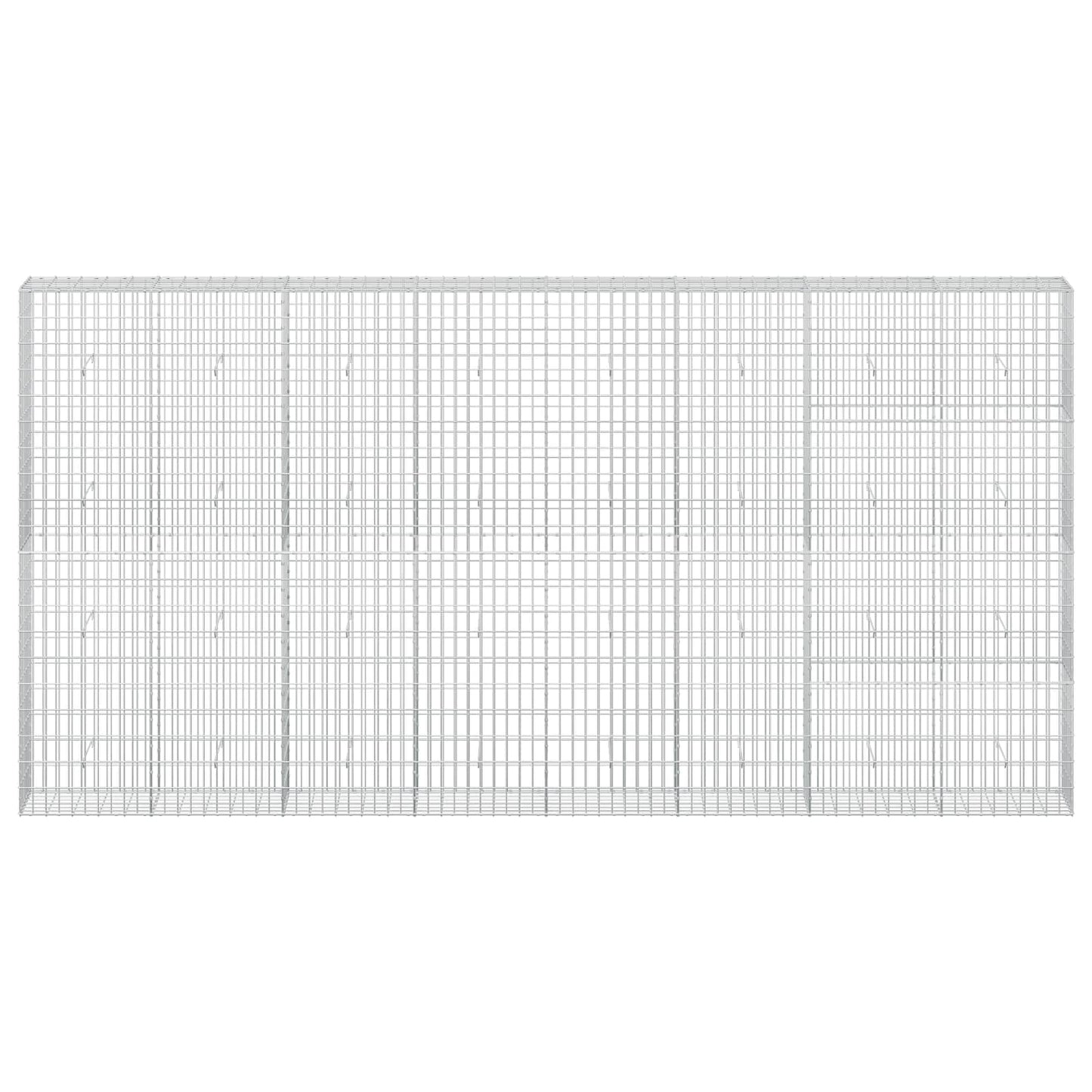 vidaXL Γκαμπιόν με σύρμα 3,5 mm και πλέγμα 5x10 cm 400x30x200 εκ