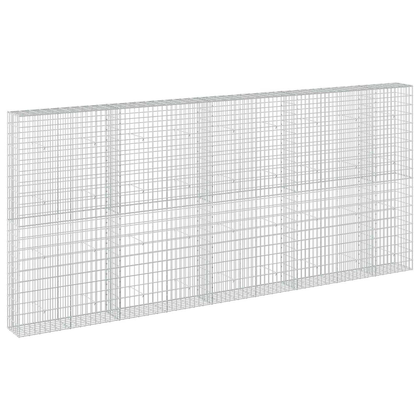 vidaXL Γκαμπιόν με σύρμα 3,5 mm και πλέγμα 5x10 cm 450x30x200 εκ