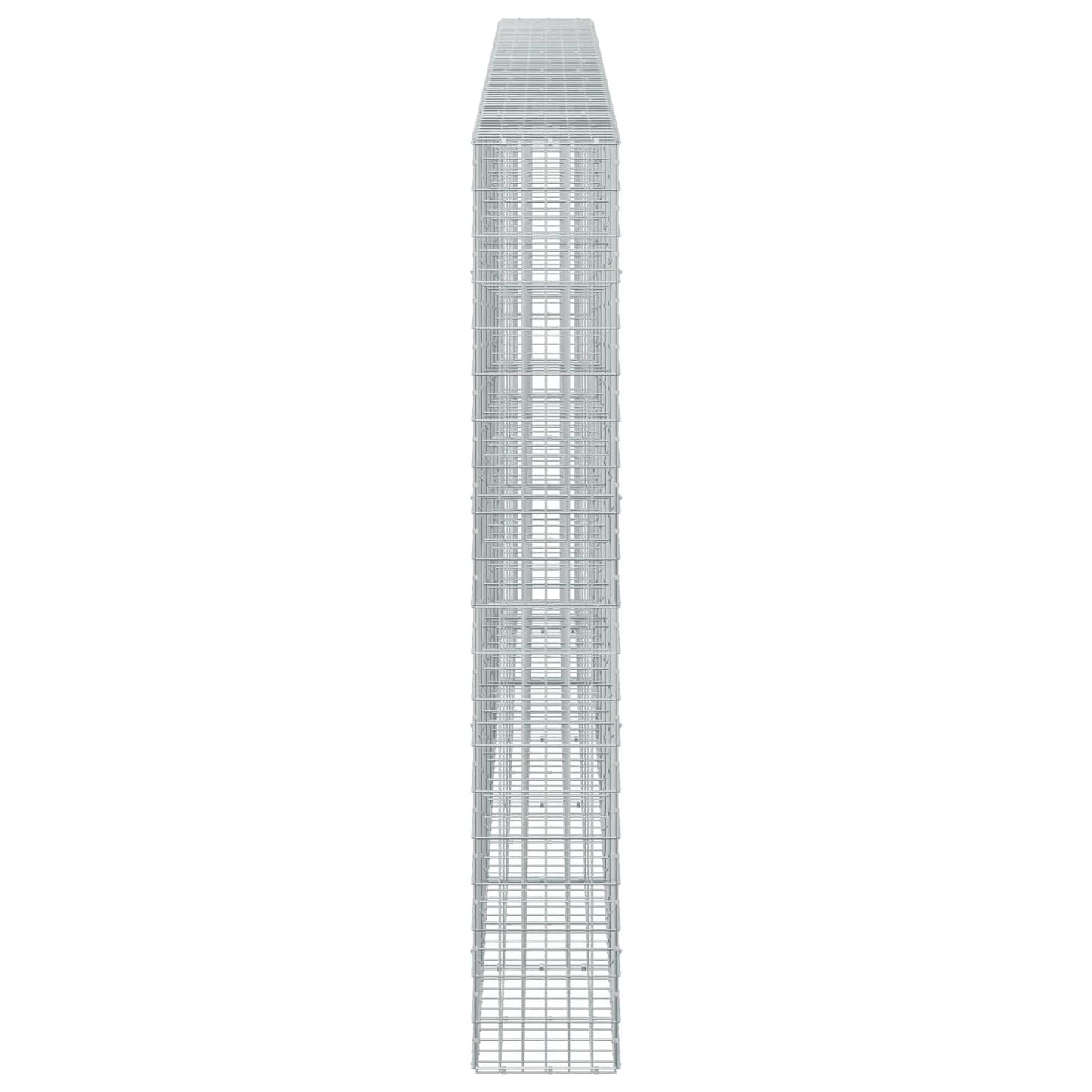vidaXL Γκαμπιόν με σύρμα 3,5 mm και πλέγμα 5x10 cm 650x30x200 εκ