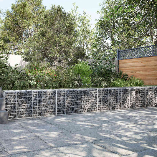 vidaXL Γκαμπιόν με σύρμα 3,5 mm και πλέγμα 5x10 cm 850x50x50 εκ