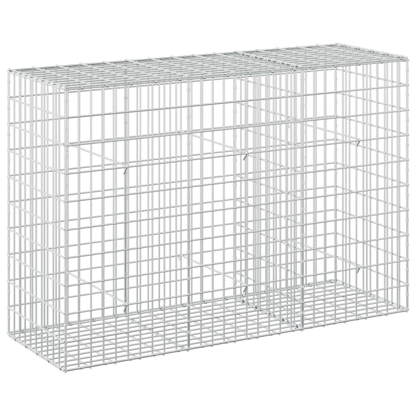 vidaXL Γκαμπιόν με σύρμα 3,5 mm και πλέγμα 5x10 cm 150x50x100 εκ.