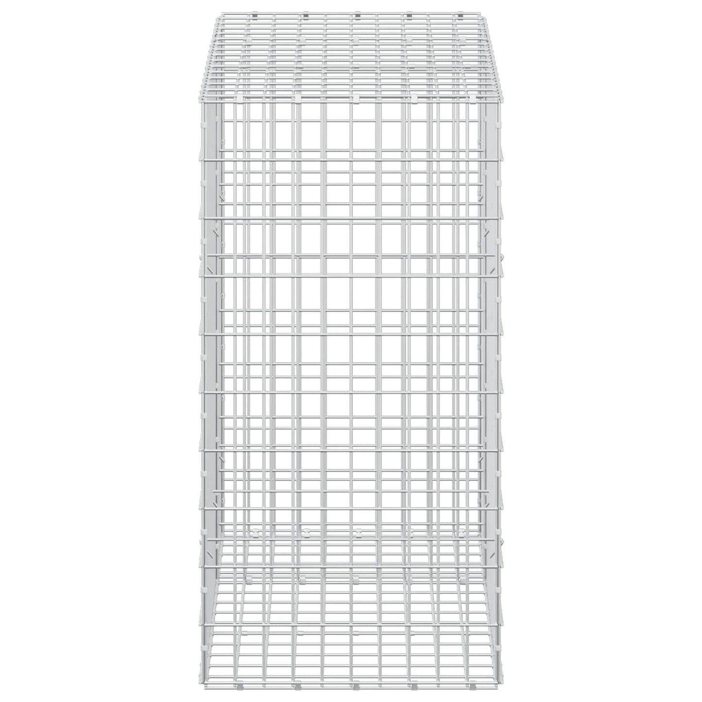 vidaXL Γκαμπιόν με σύρμα 3,5 mm και πλέγμα 5x10 cm 150x50x100 εκ.