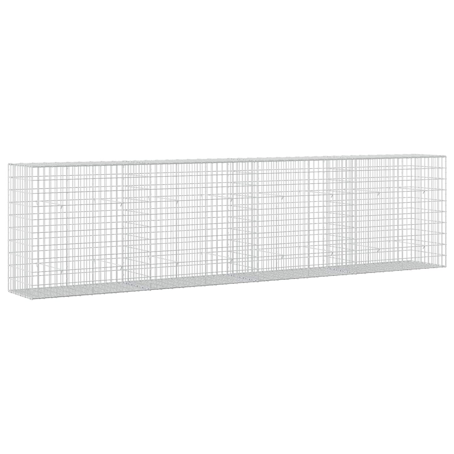 vidaXL Γκαμπιόν με σύρμα 3,5 mm και πλέγμα 5x10 cm 400x50x100 εκ