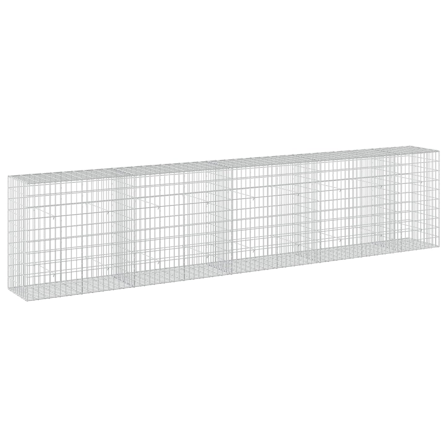 vidaXL Γκαμπιόν με σύρμα 3,5 mm και πλέγμα 5x10 cm 450x50x100 εκ