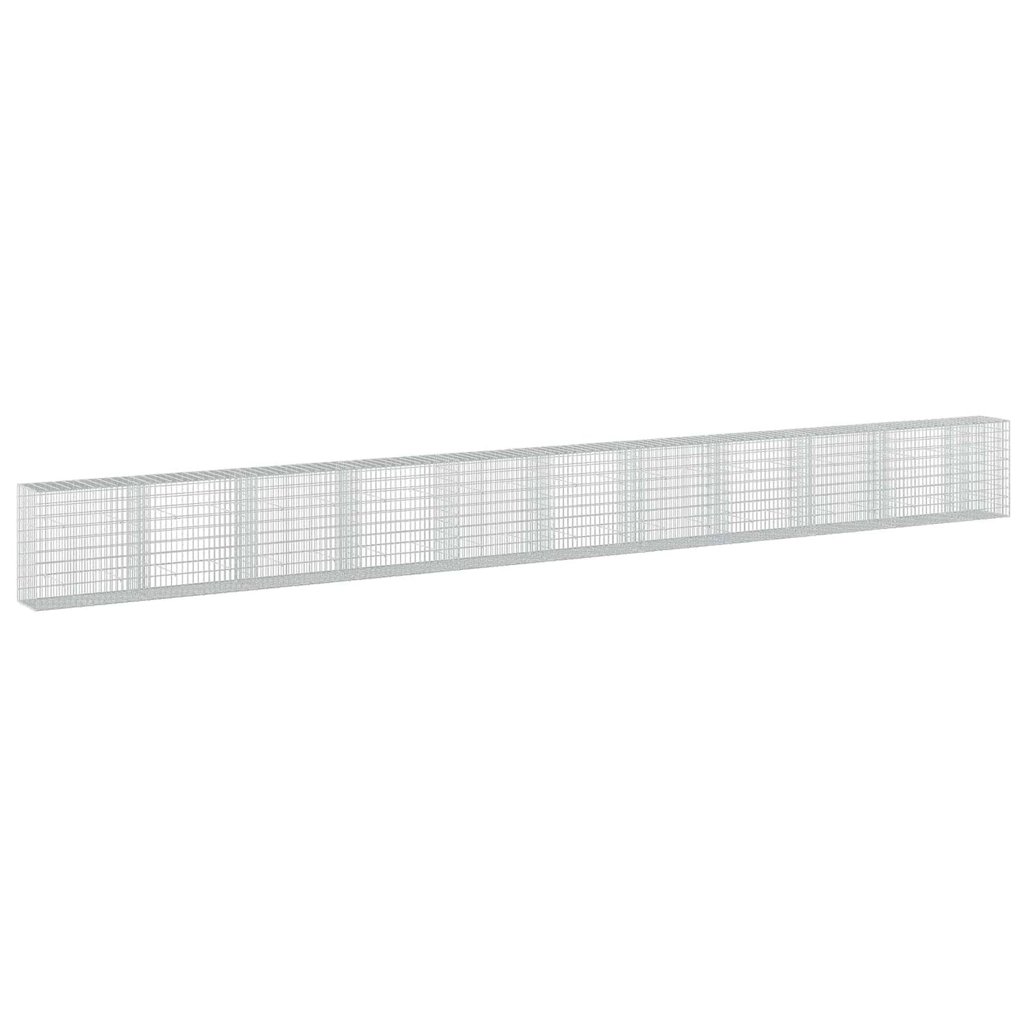 vidaXL Γκαμπιόν με σύρμα 3,5 mm και πλέγμα 5x10 cm 1050x50x100 εκ