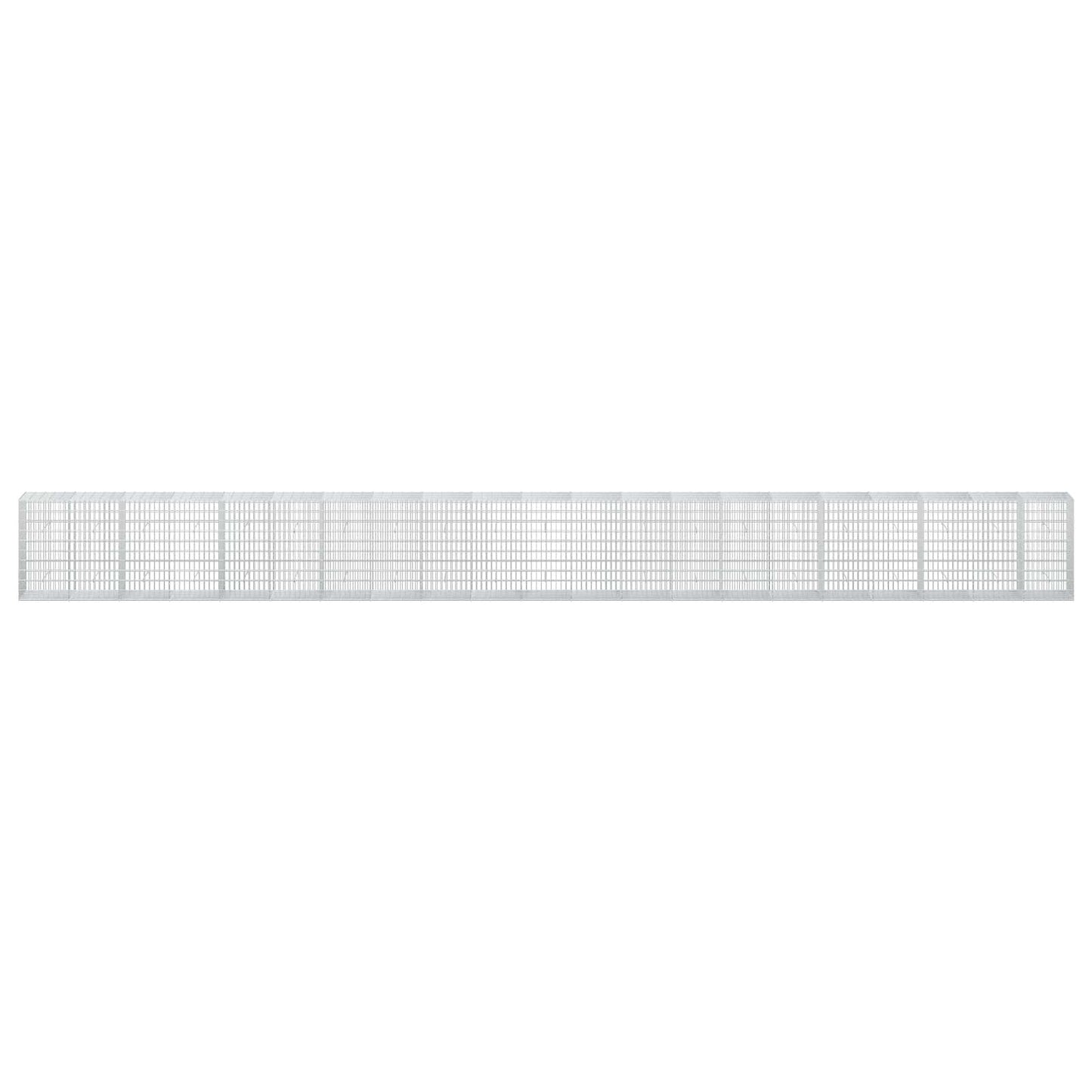 vidaXL Γκαμπιόν με σύρμα 3,5 mm και πλέγμα 5x10 cm 1050x50x100 εκ